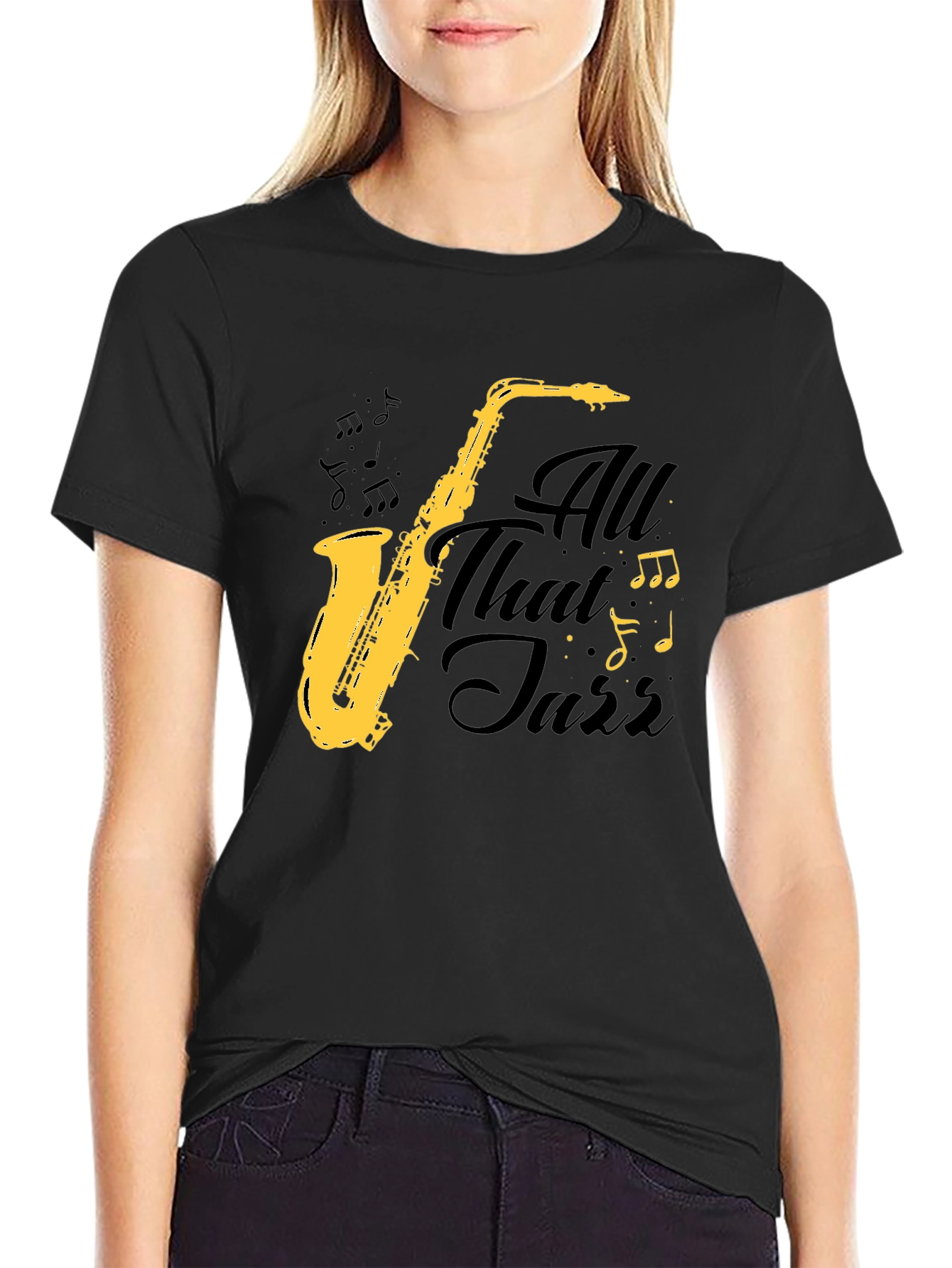 All That Jazz Saxophone Graphic T-Shirt