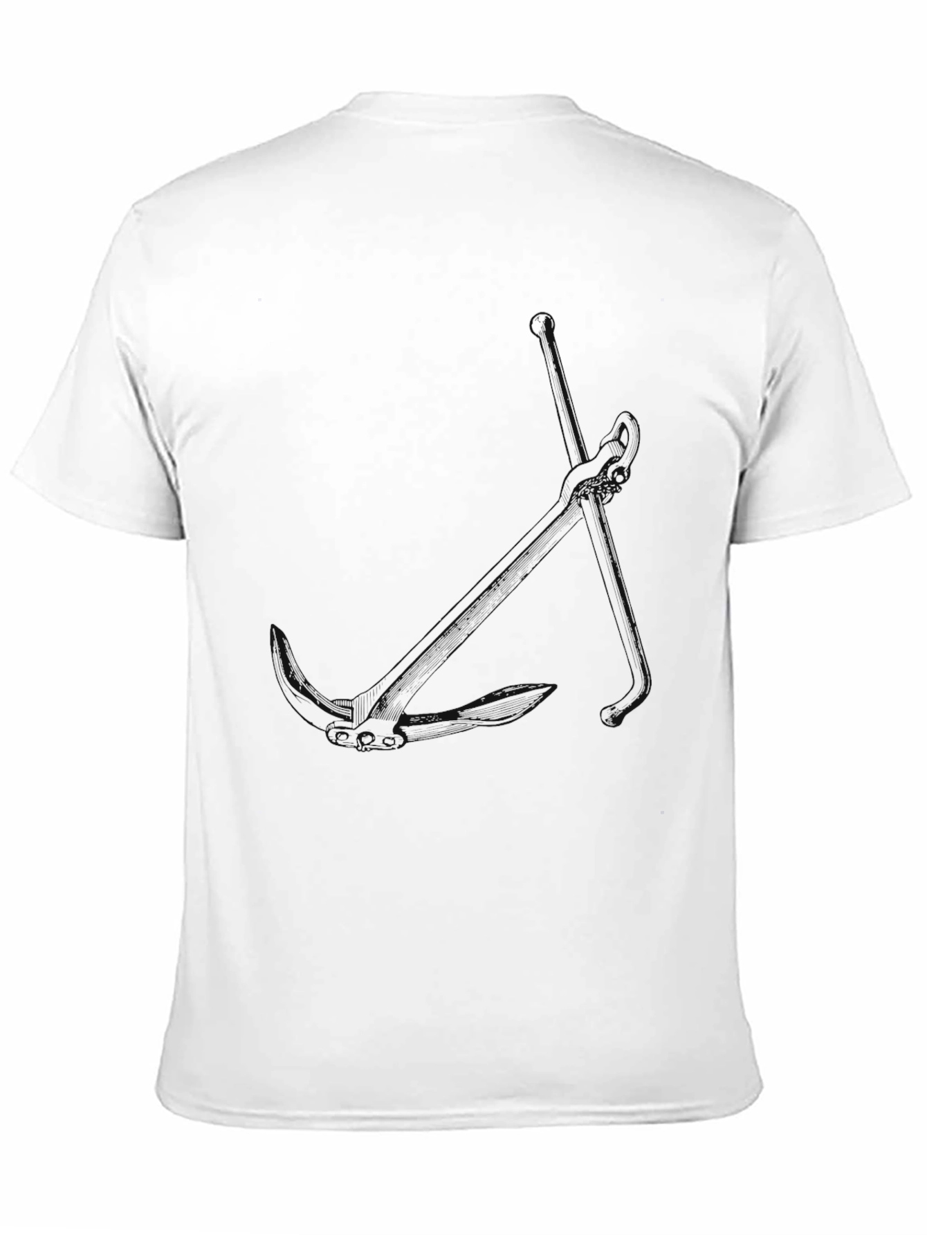 Classic Black Cotton Blend Mens T-Shirt