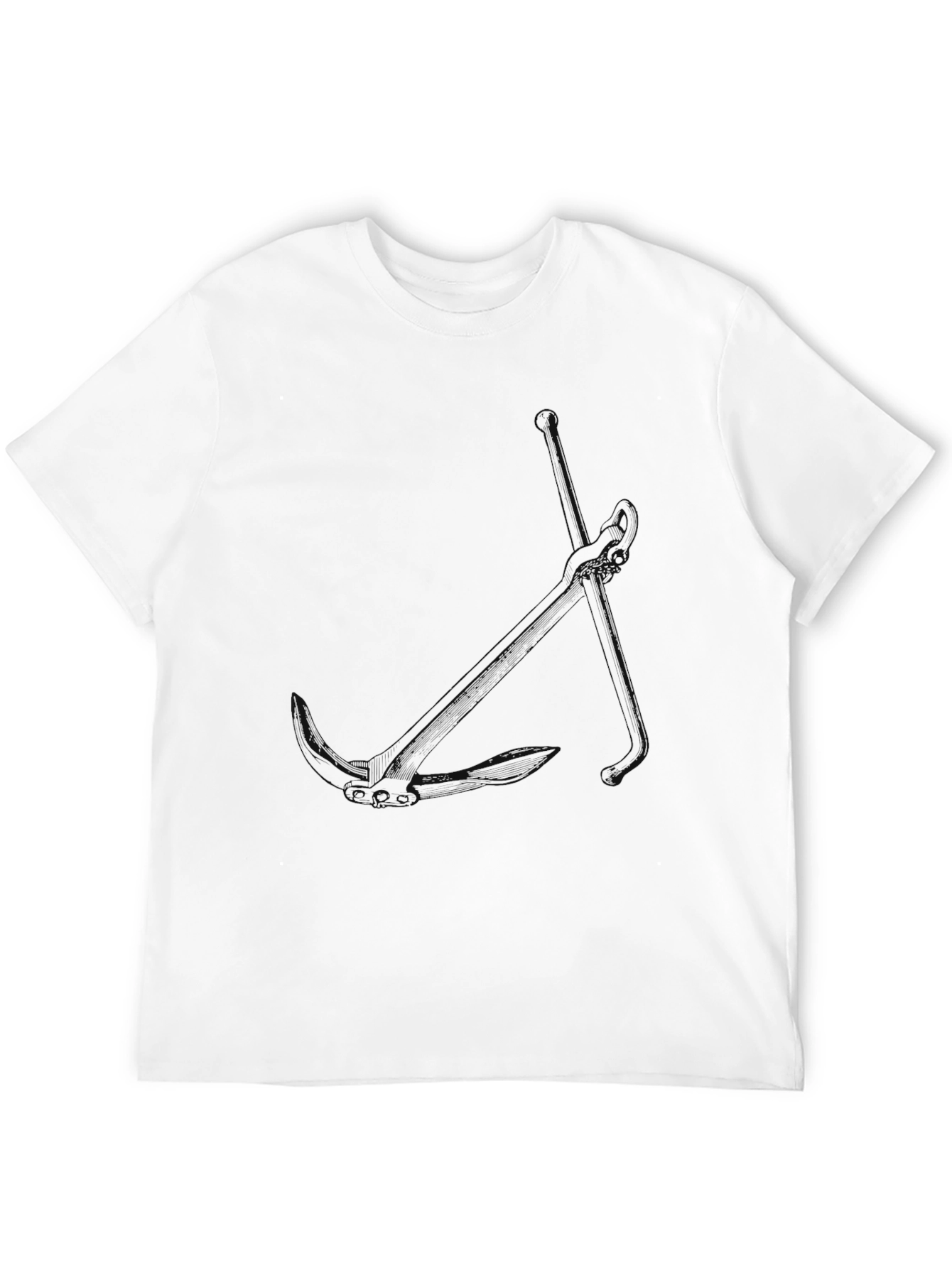 Classic Black Cotton Blend Mens T-Shirt