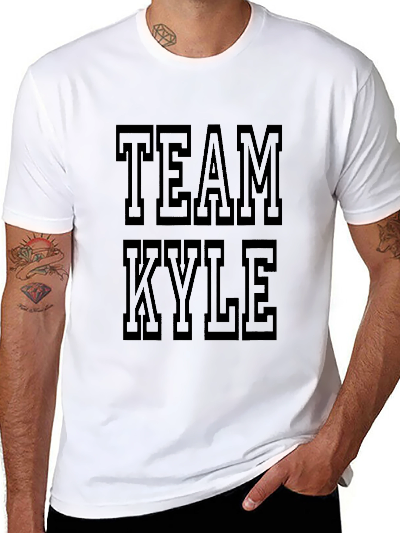 Team Kyle Black Graphic T-Shirt