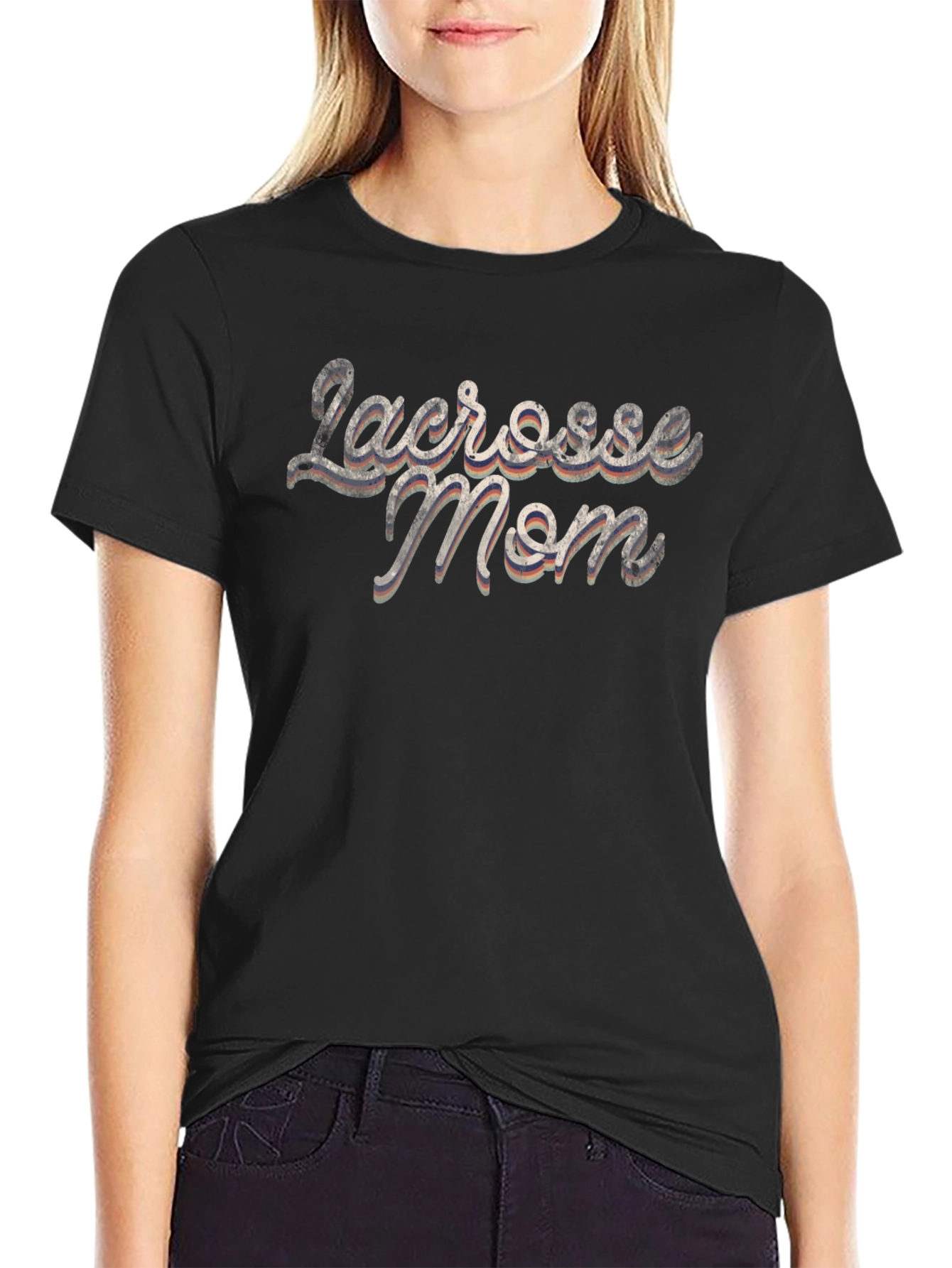 Lacrosse Mom Graphic Tee - Sporty Comfort