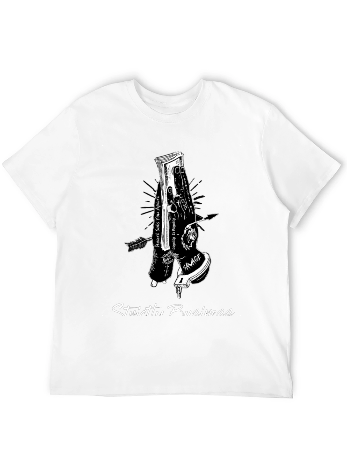 Strictly Business Graphic Tee - Black
