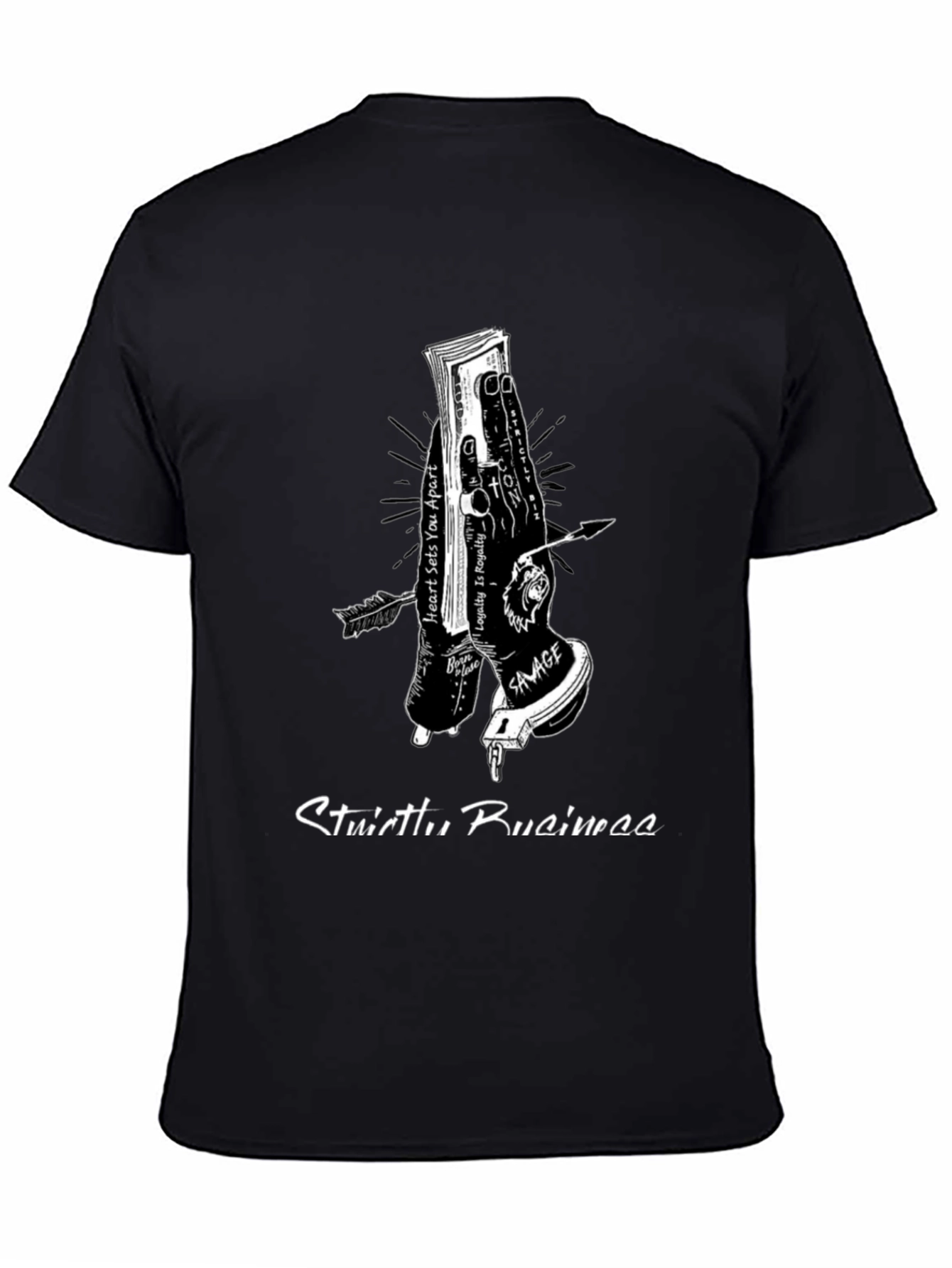 Strictly Business Graphic Tee - Black