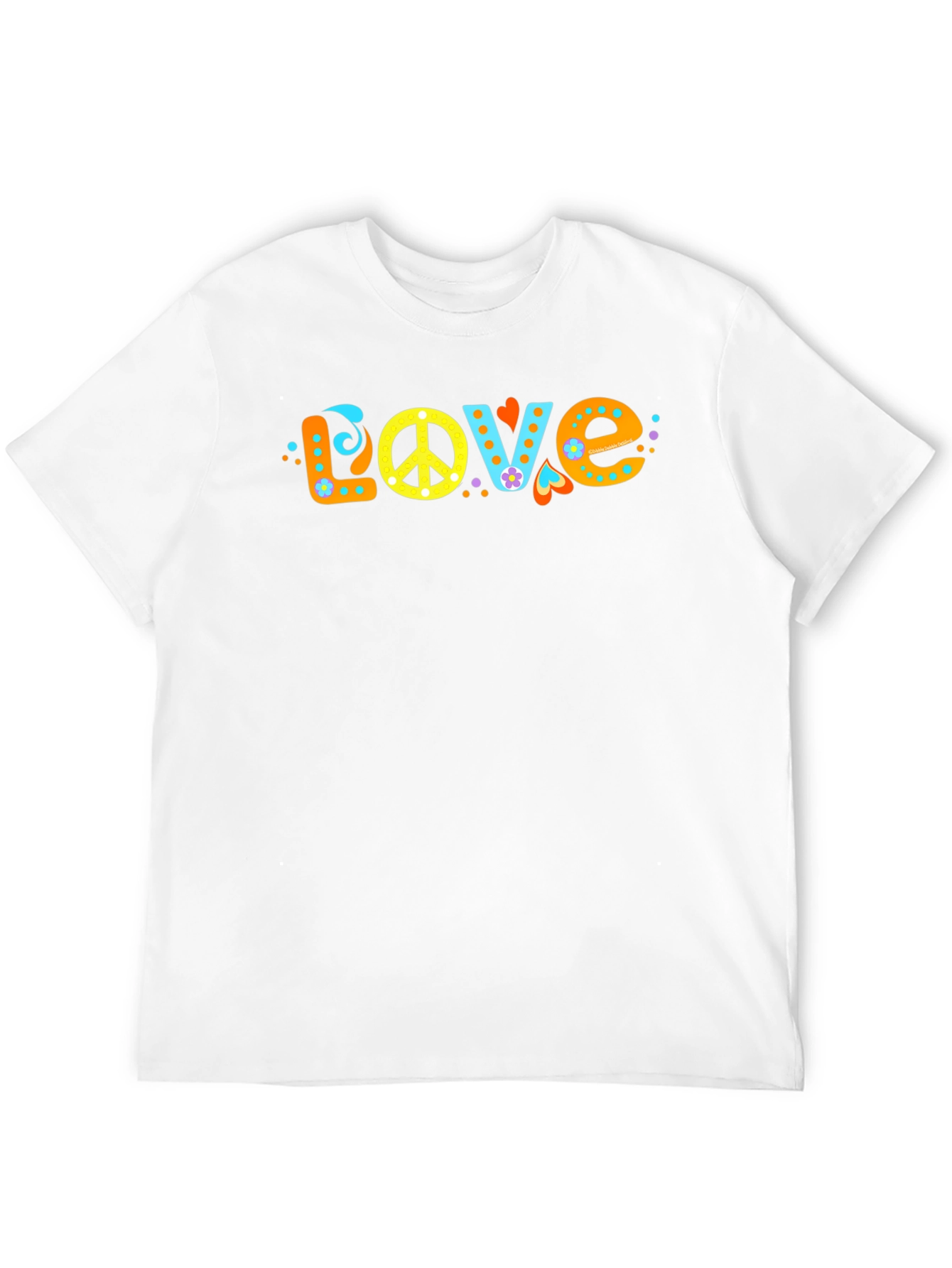 Retro Peace & Love T-Shirt - Groovy Hippie Style