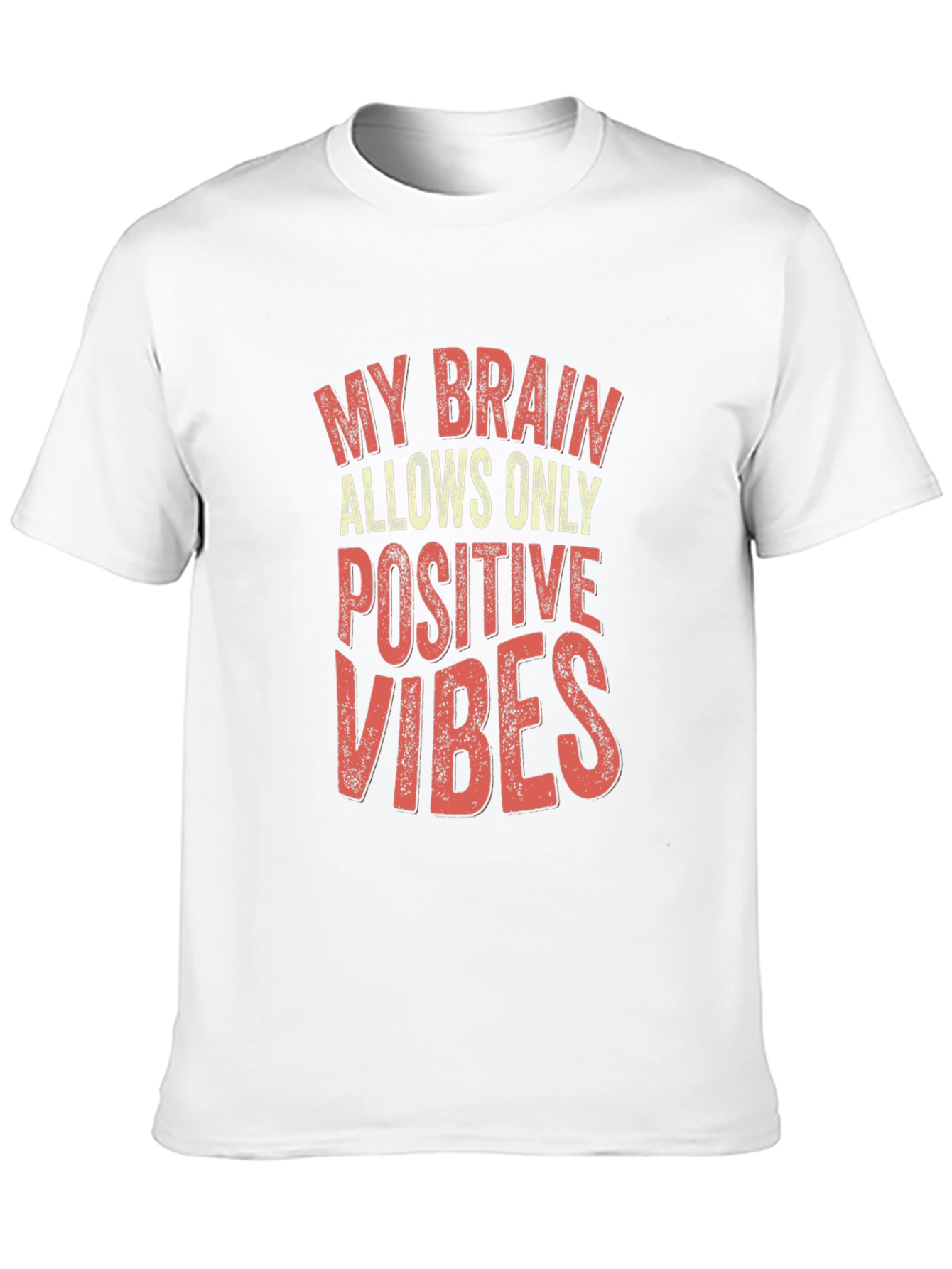 Positive Vibes Graphic Tee - Trendy Unisex T-Shirt