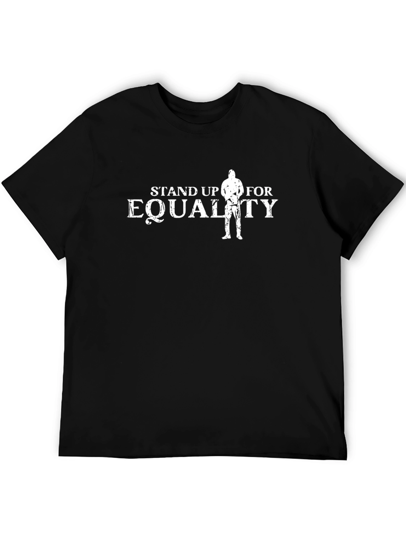 Stand Up For Equality Black Graphic T-Shirt