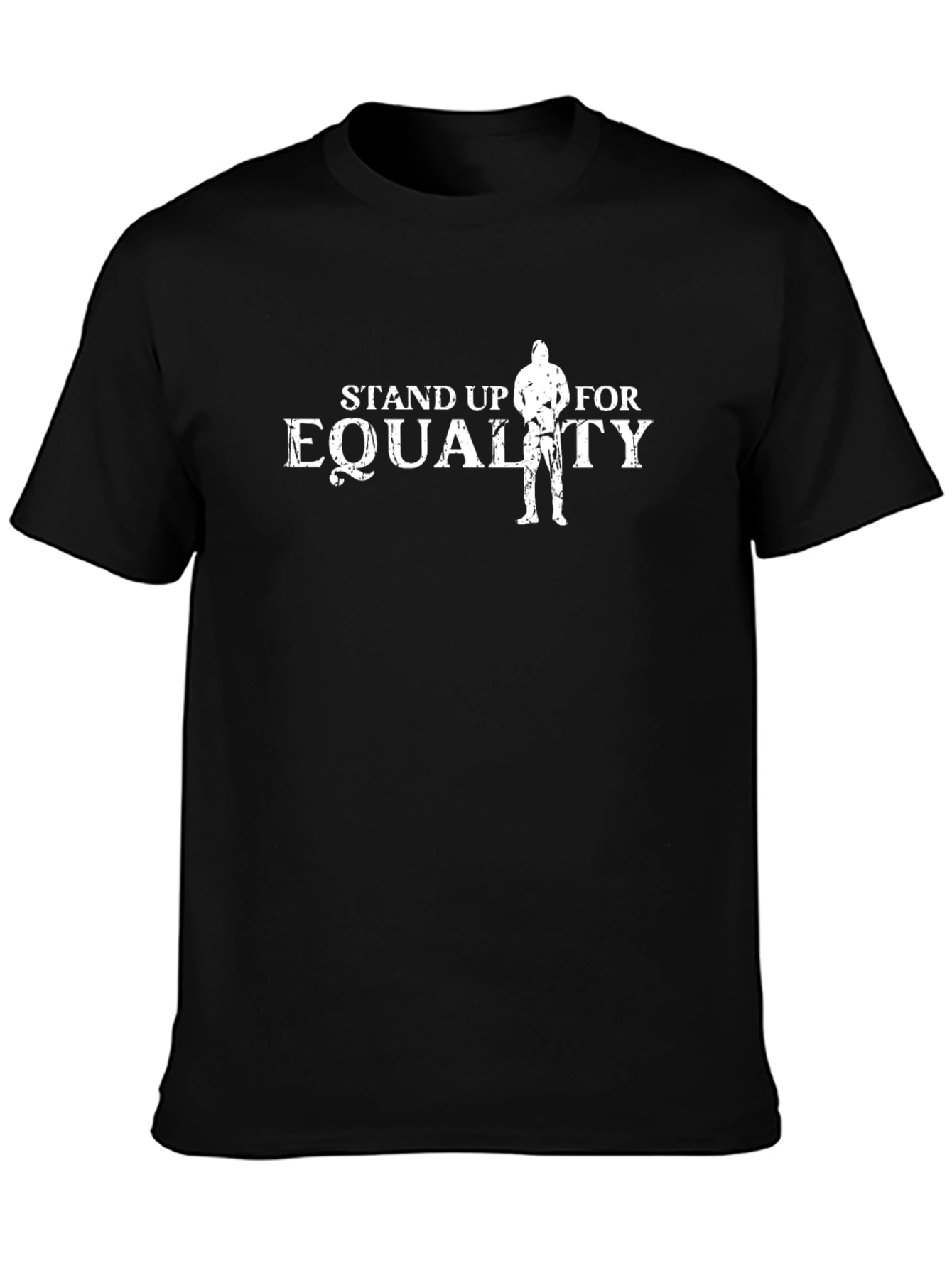 Stand Up For Equality Black Graphic T-Shirt