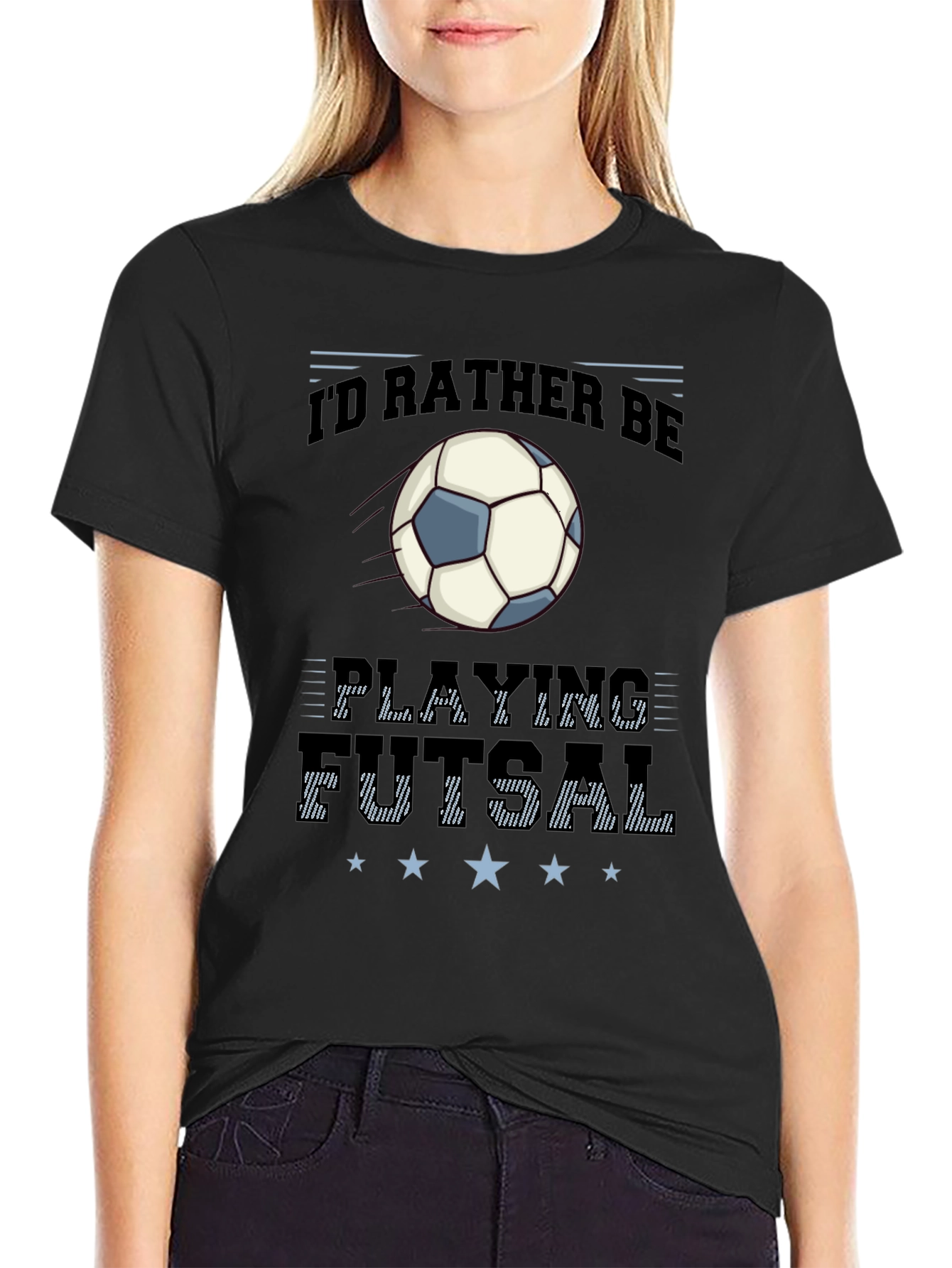 Id Rather Be Playing Futsal Graphic Tee