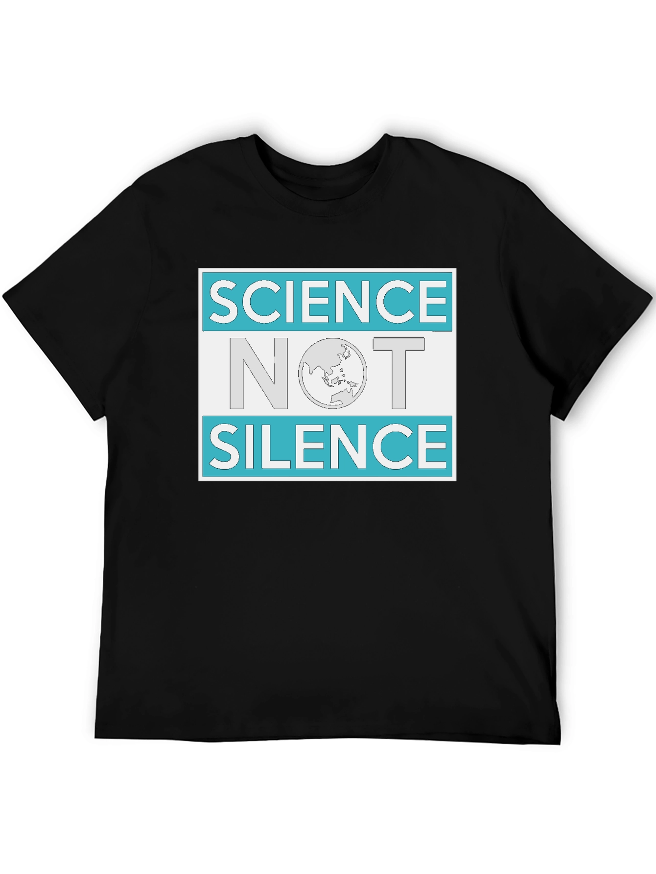 Science Not Silence Graphic Tee - Black