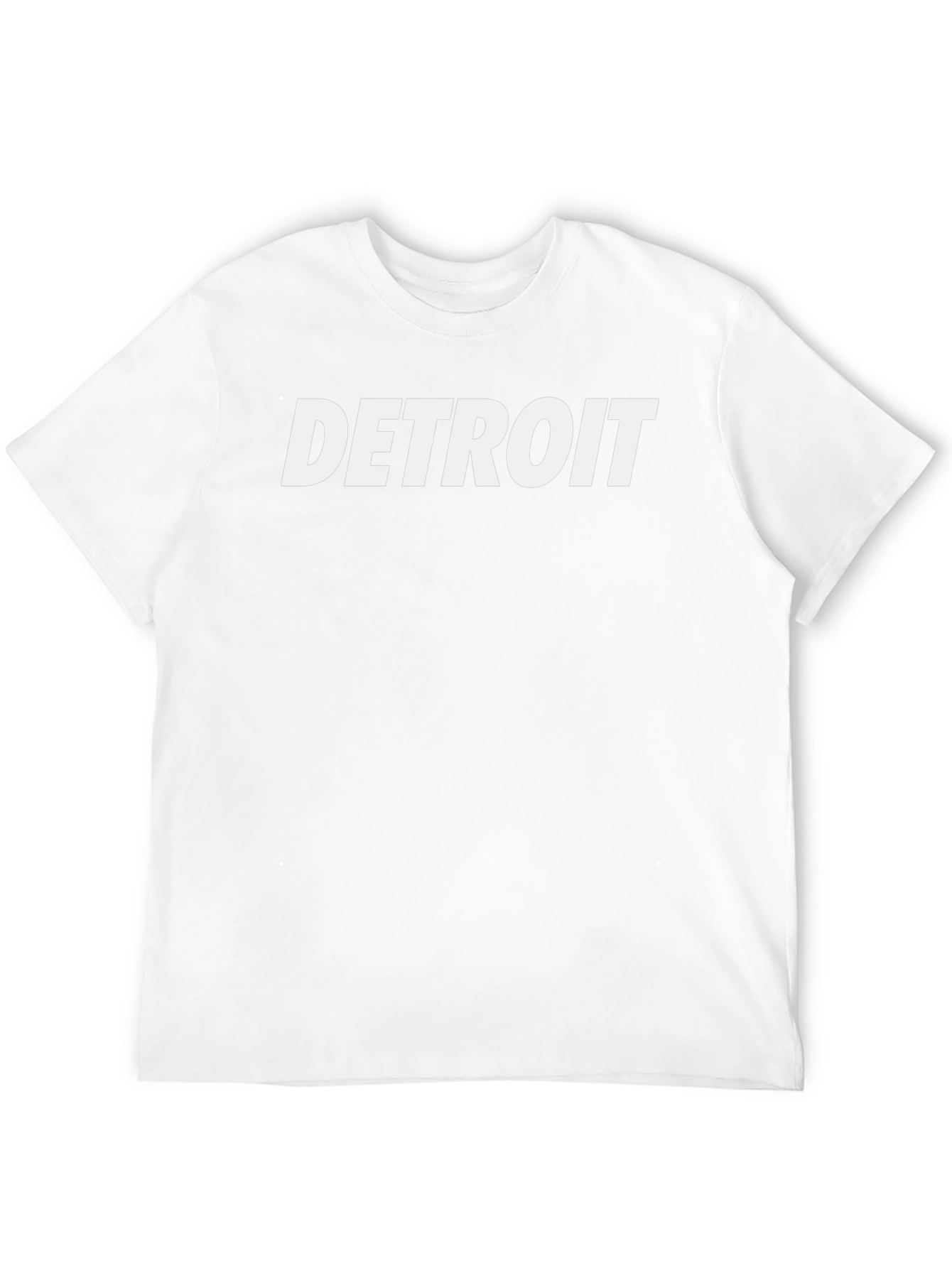 Detroit Graphic Tee - Classic Black Cotton T-Shirt