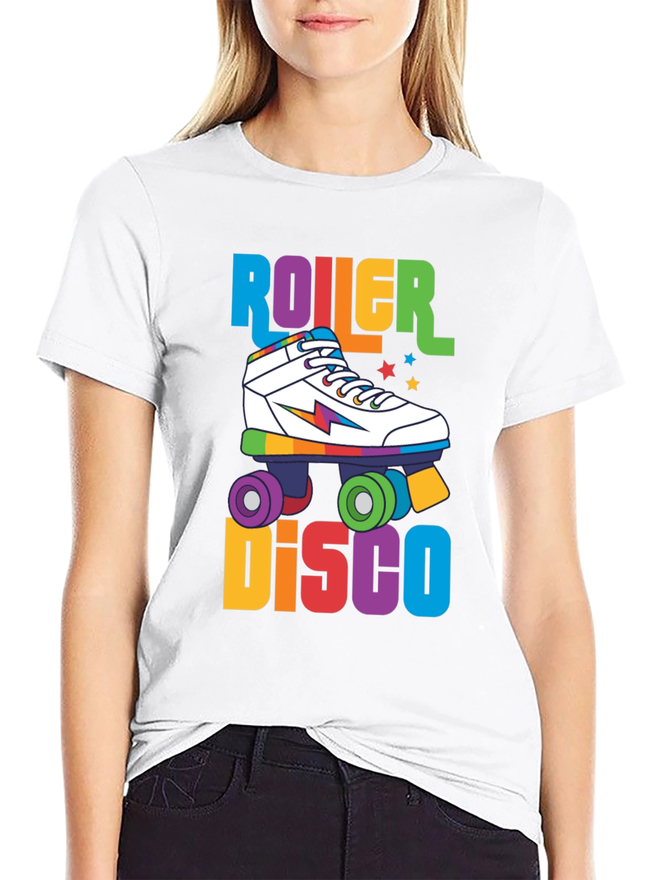 Retro Roller Disco T-Shirt - 80s Vibes!
