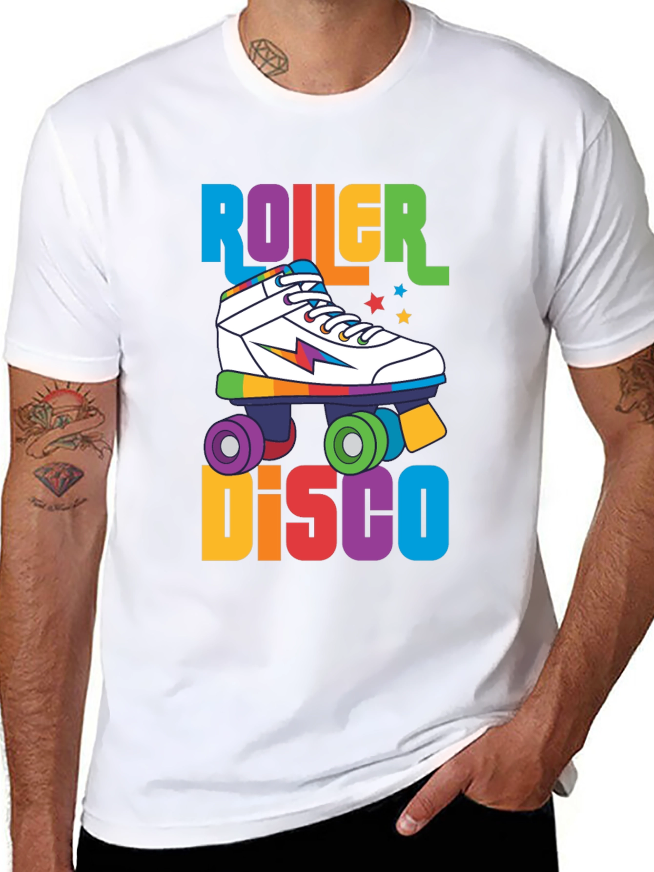 Retro Roller Disco T-Shirt - 80s Vibes!