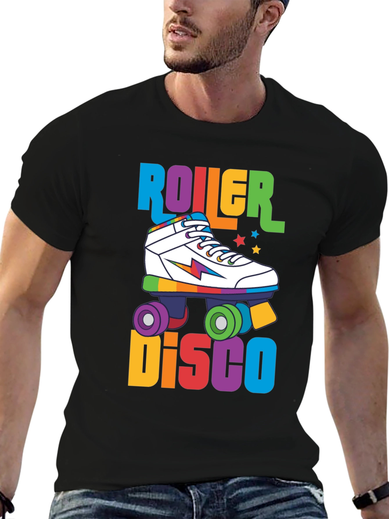 Retro Roller Disco T-Shirt - 80s Vibes!