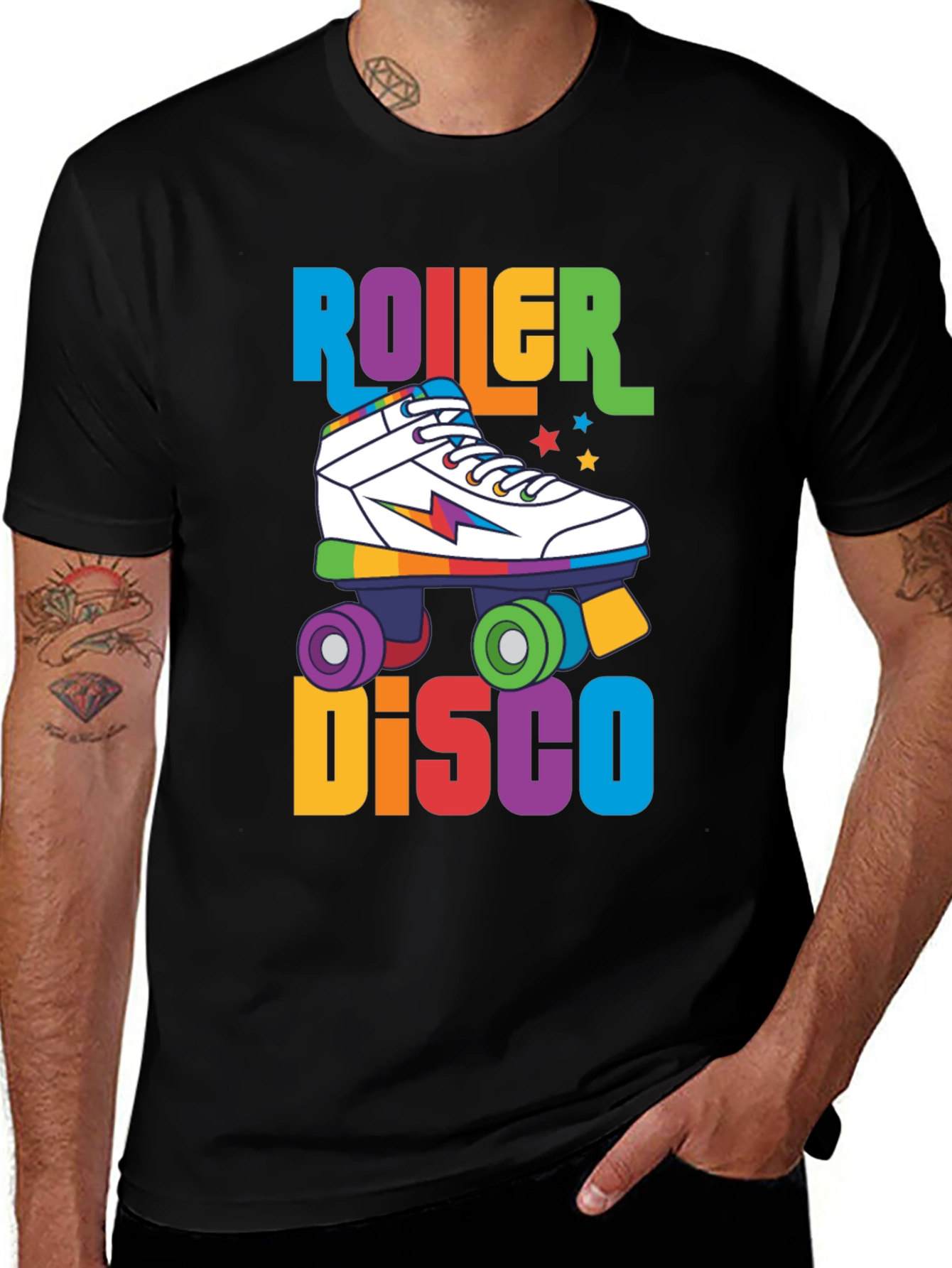 Retro Roller Disco T-Shirt - 80s Vibes!