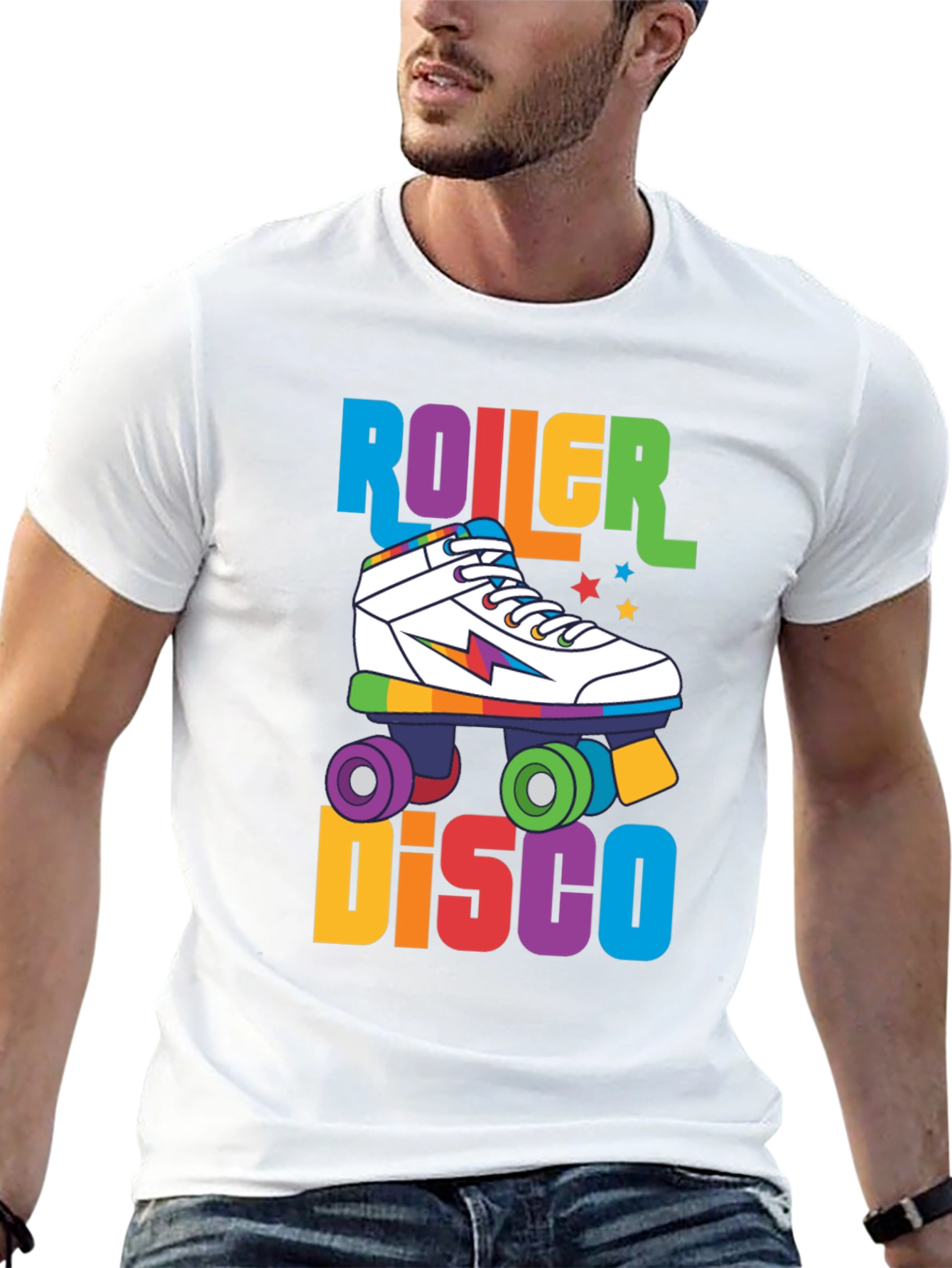 Retro Roller Disco T-Shirt - 80s Vibes!