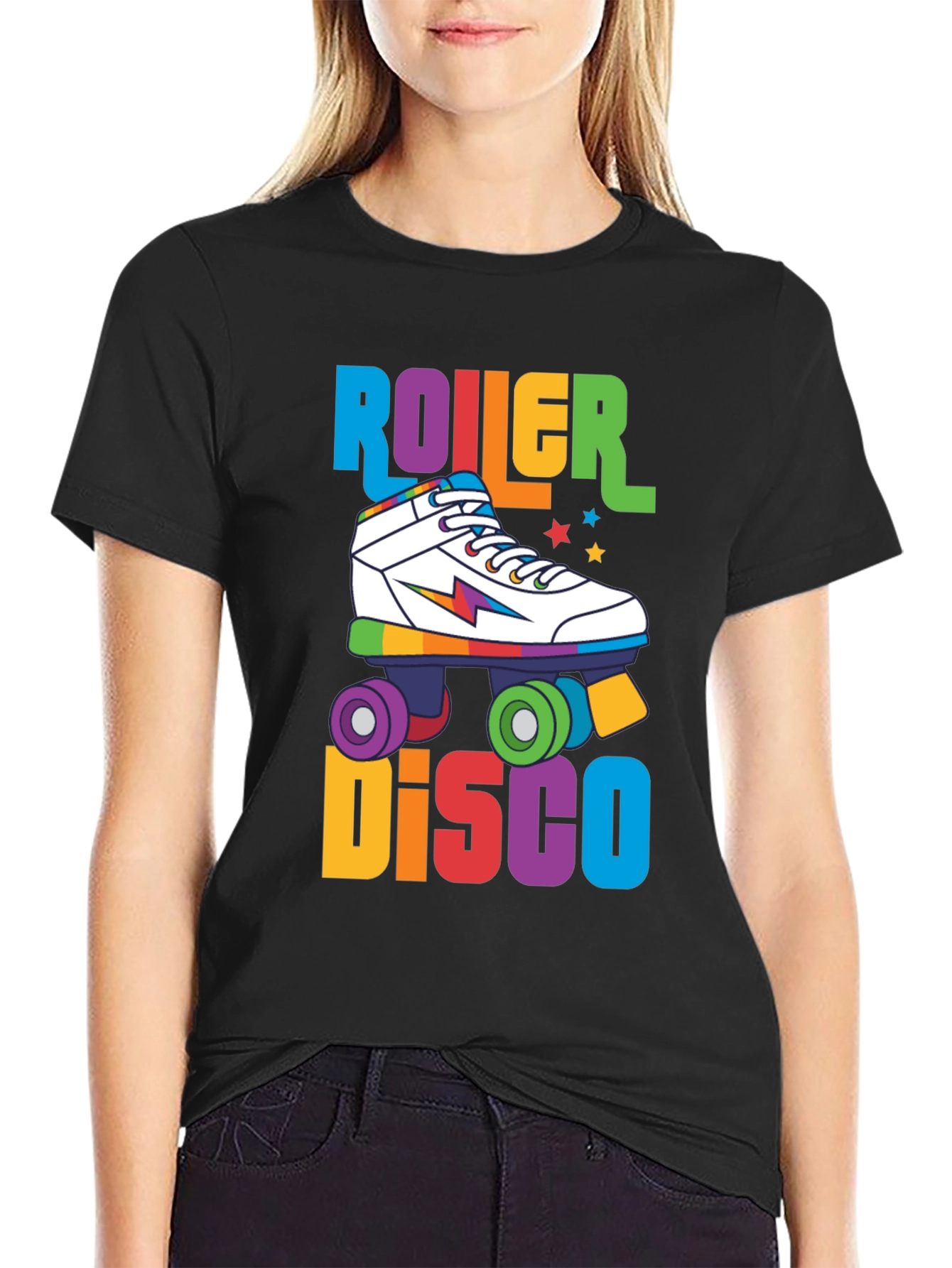 Retro Roller Disco T-Shirt - 80s Vibes!