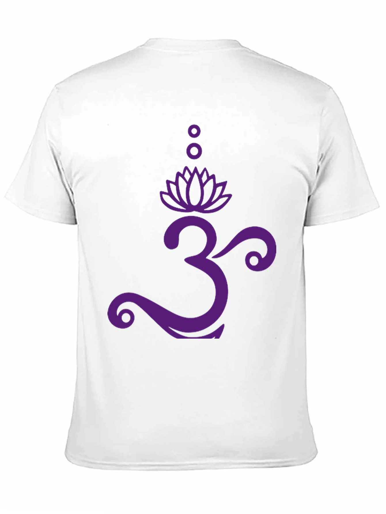 Om Lotus Graphic Tee - Black Cotton T-Shirt