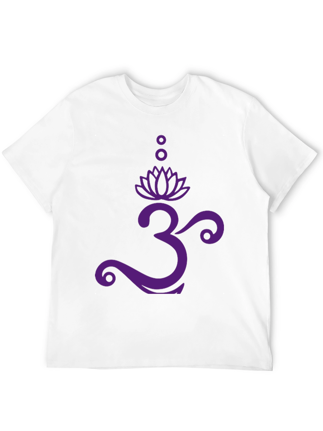 Om Lotus Graphic Tee - Black Cotton T-Shirt
