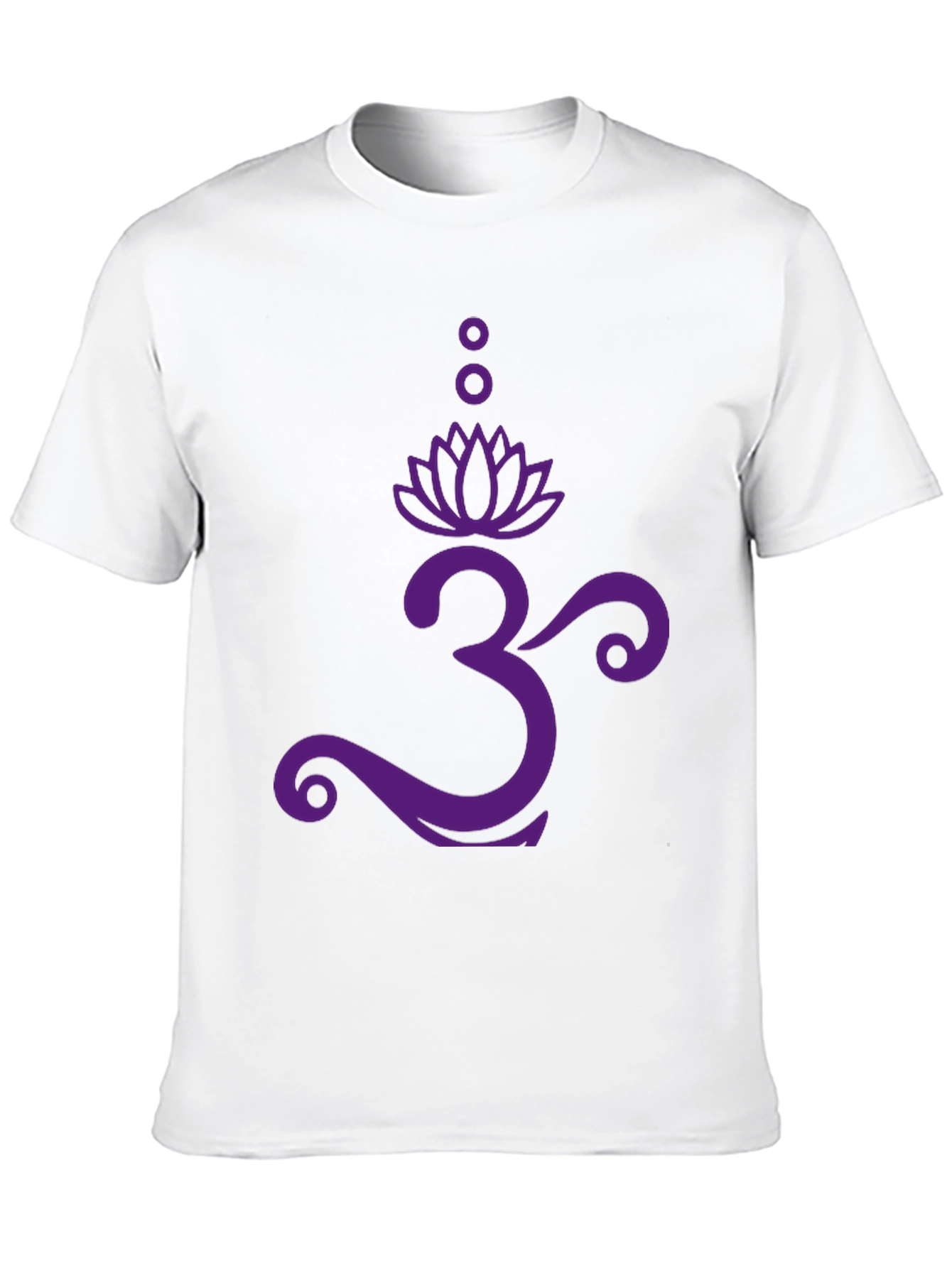 Om Lotus Graphic Tee - Black Cotton T-Shirt