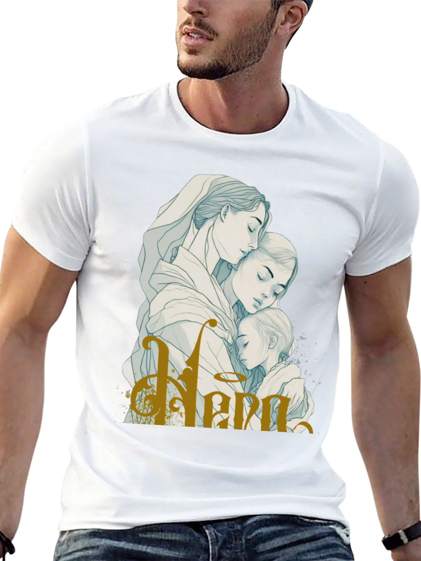 Mother Daughter Embrace Graphic Tee
