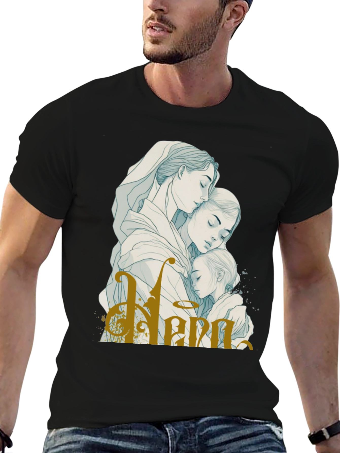 Mother Daughter Embrace Graphic Tee