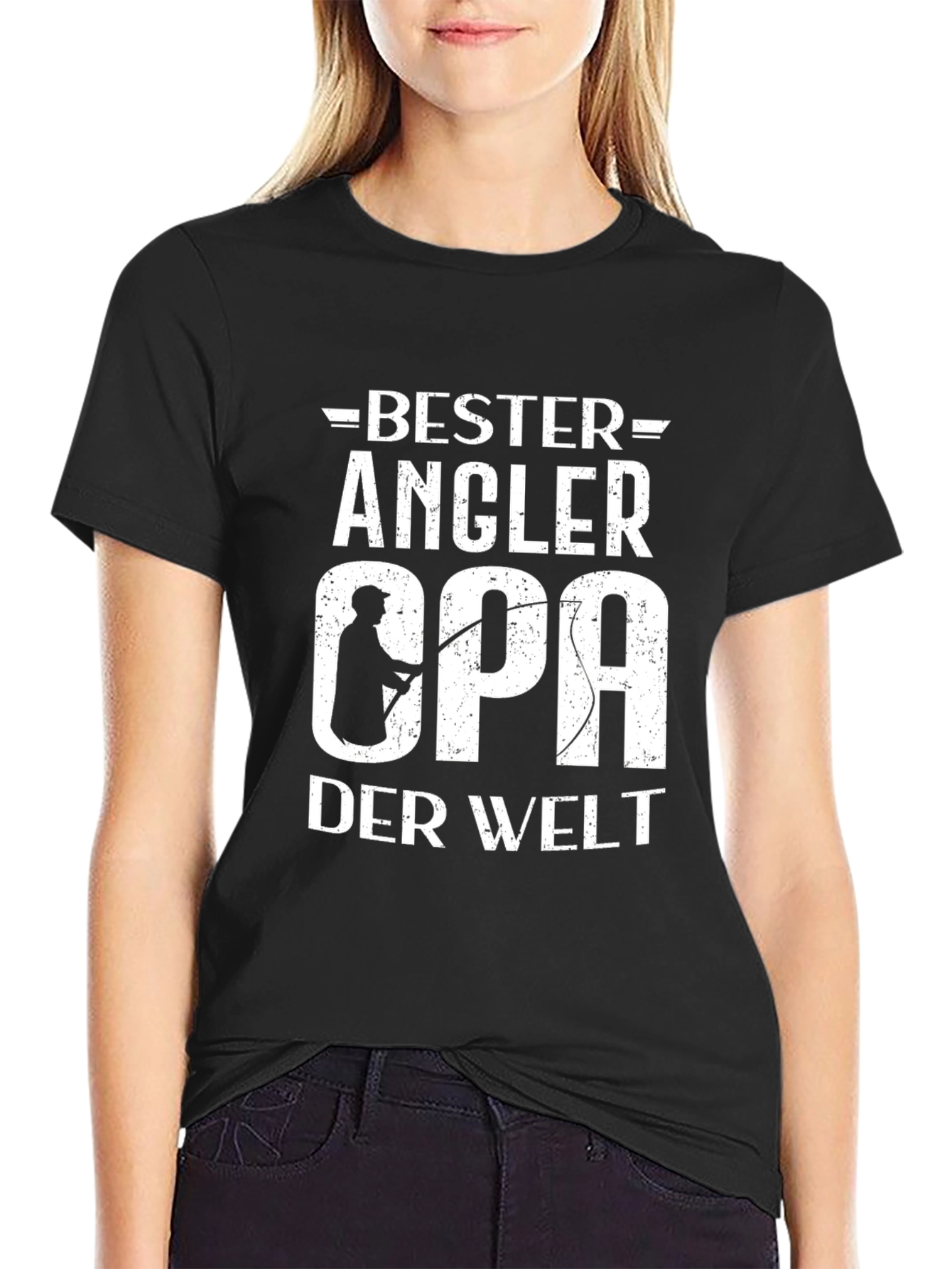 Bester Angler Opa T-Shirt - Fisherman Grandpa Tee