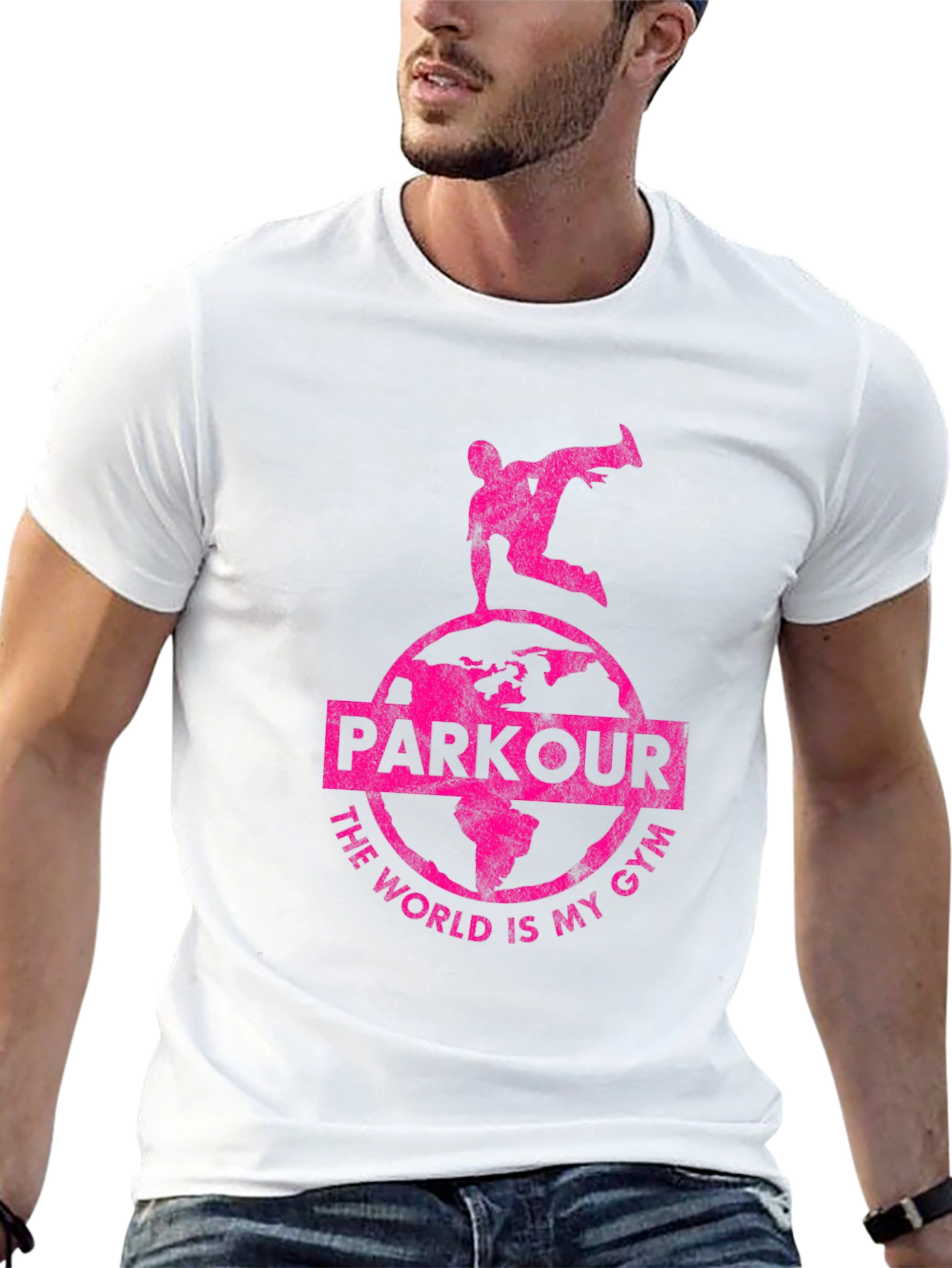 Parkour World Is My Gym Black T-Shirt