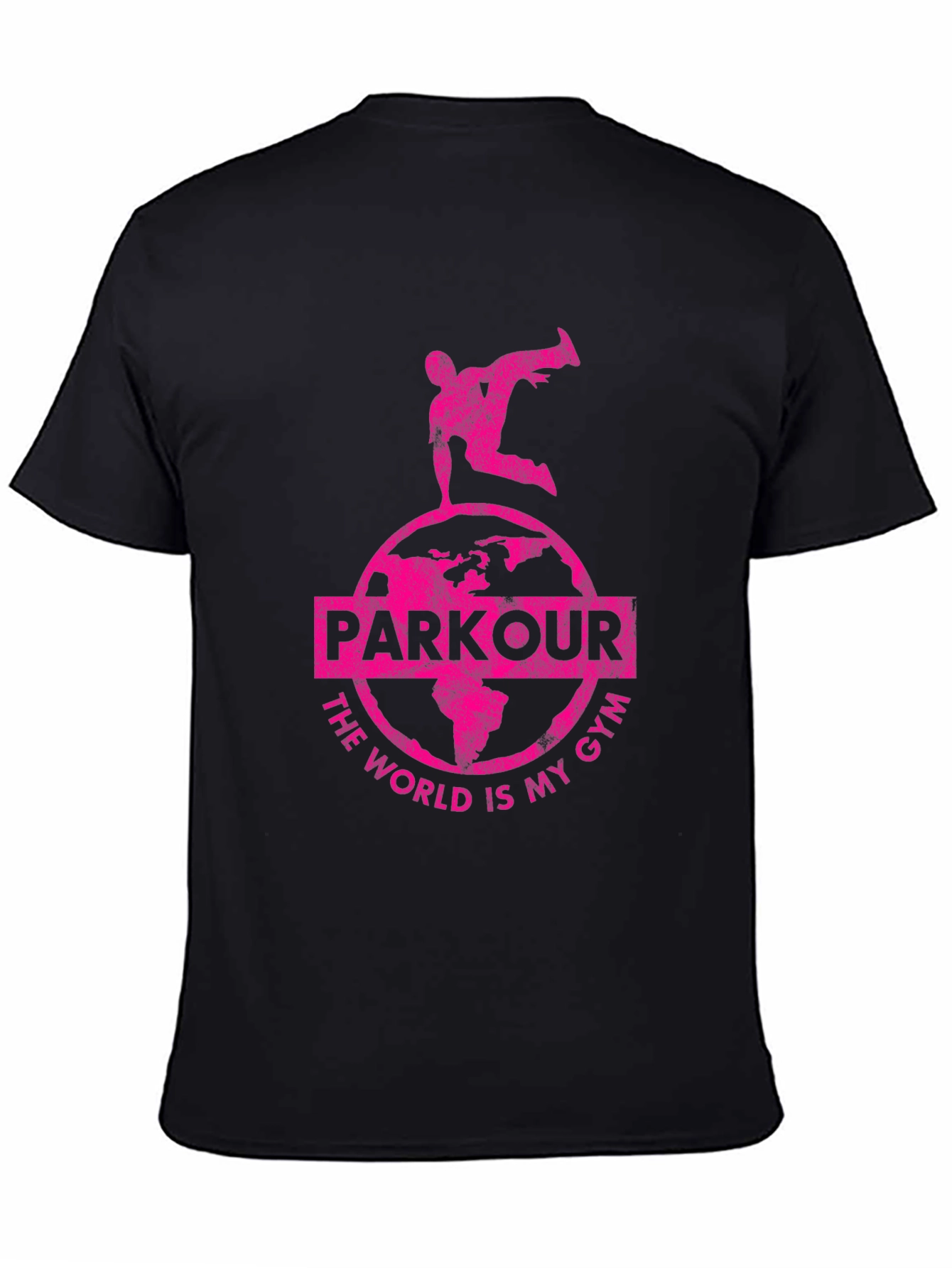 Parkour World Is My Gym Black T-Shirt