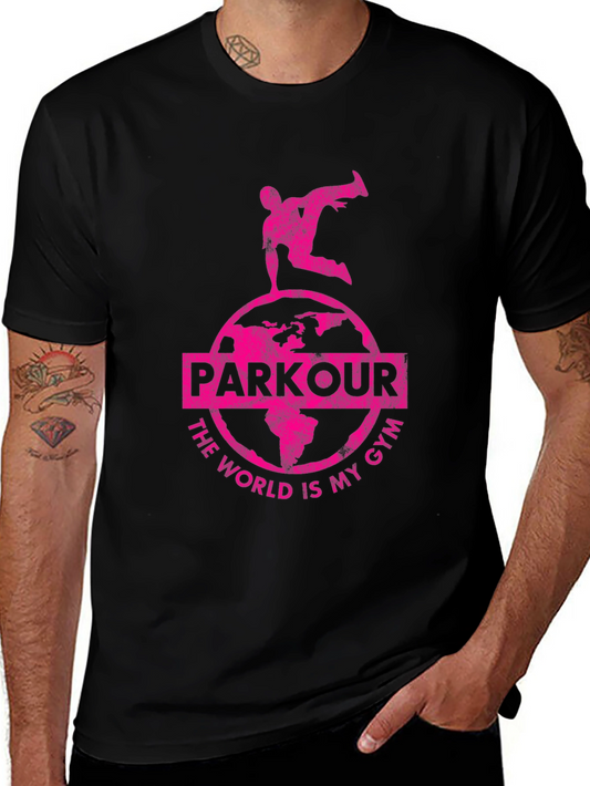 Parkour World Is My Gym Black T-Shirt