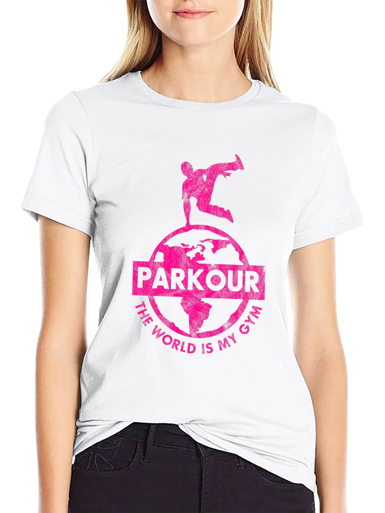 Parkour World Is My Gym Black T-Shirt