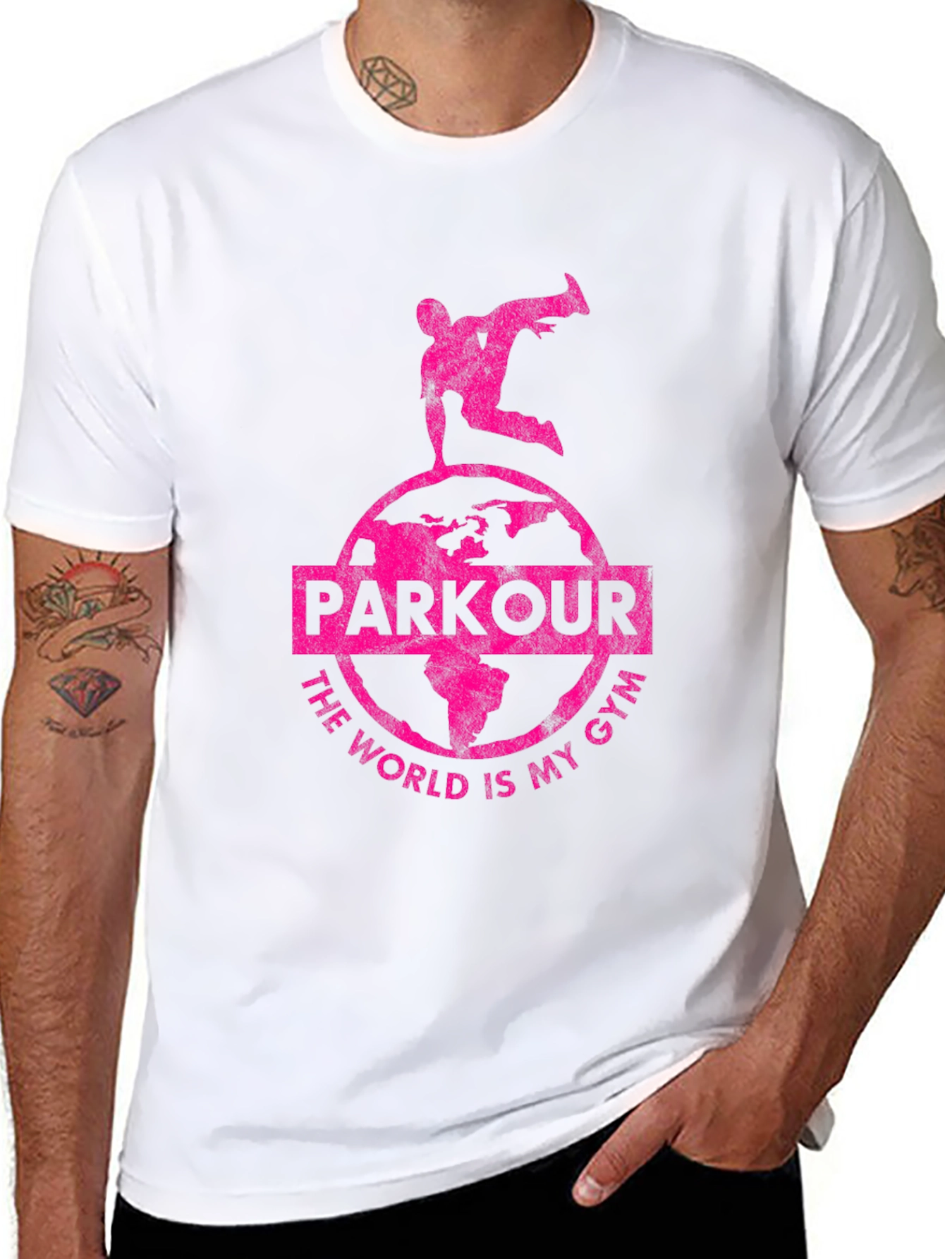 Parkour World Is My Gym Black T-Shirt