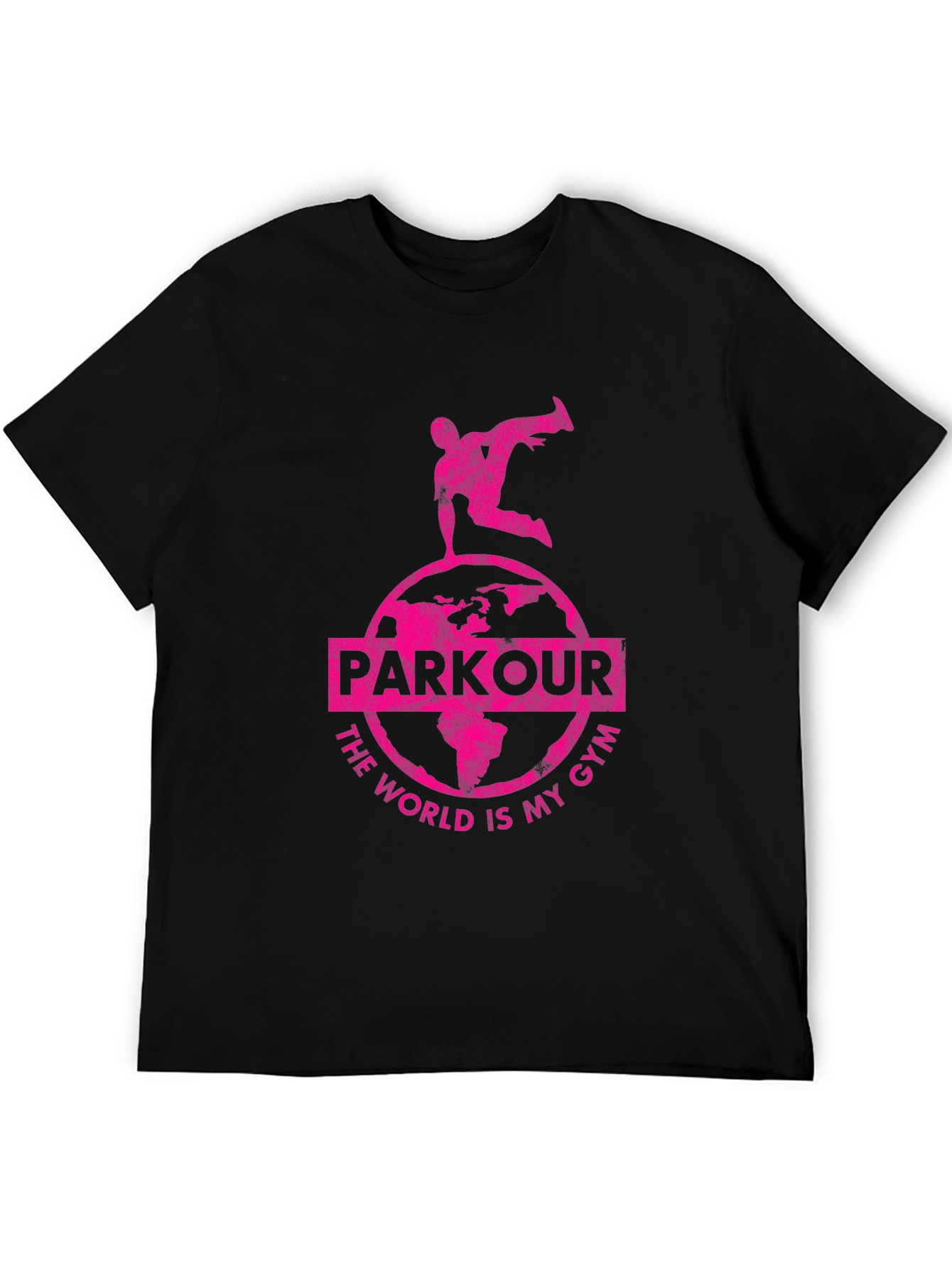 Parkour World Is My Gym Black T-Shirt