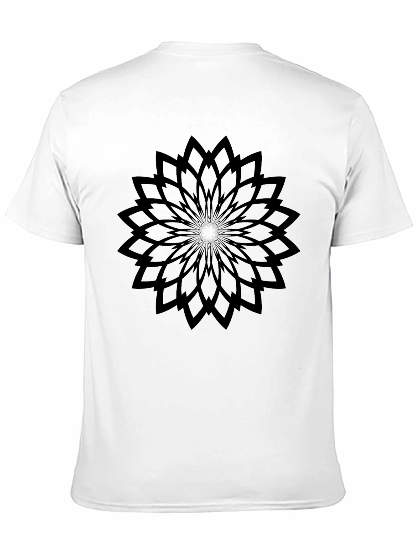 Black Mandala Graphic Tee - Modern Casual Style