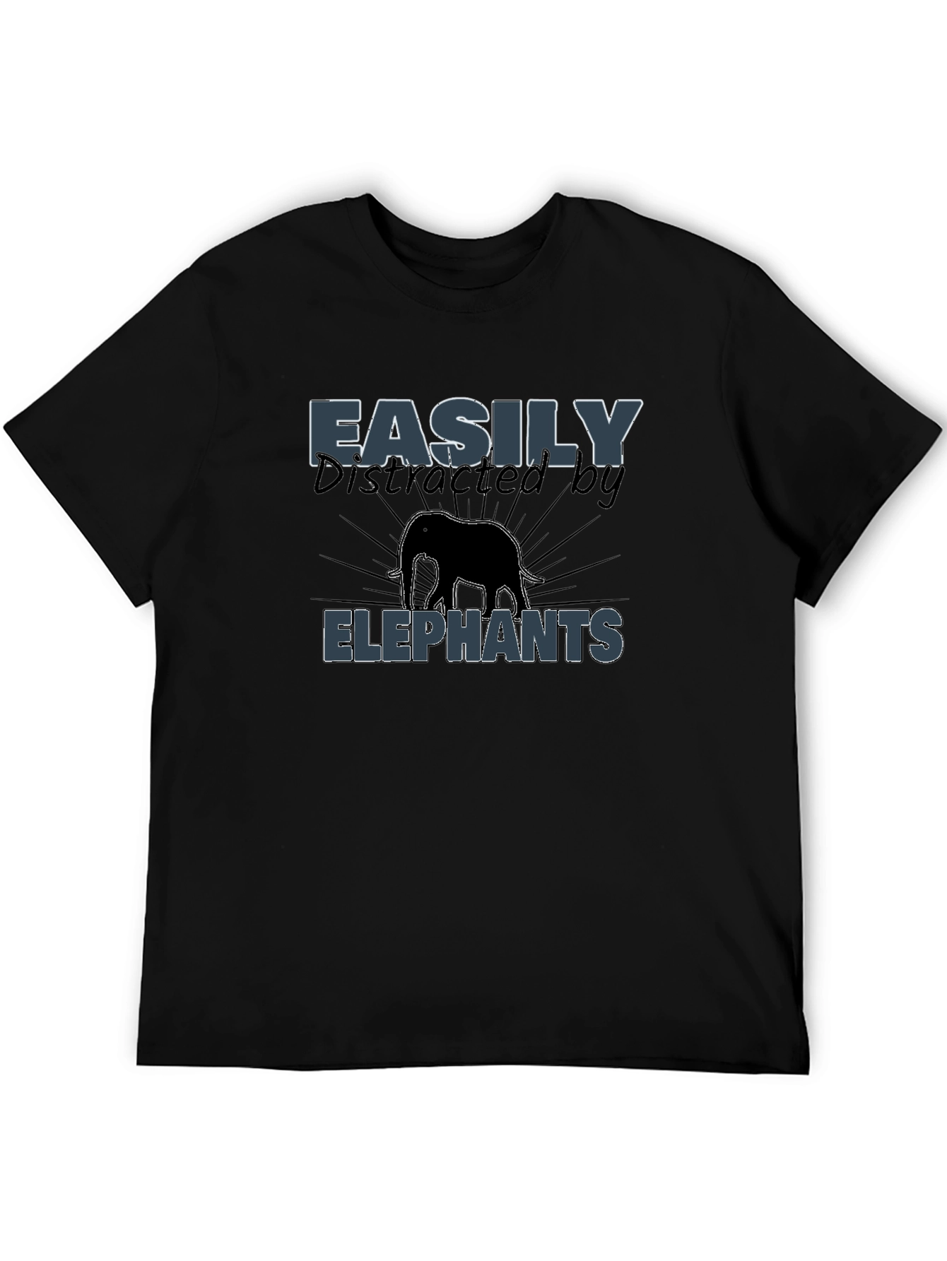 Easily Distracted by Elephants Graphic T-Shirt