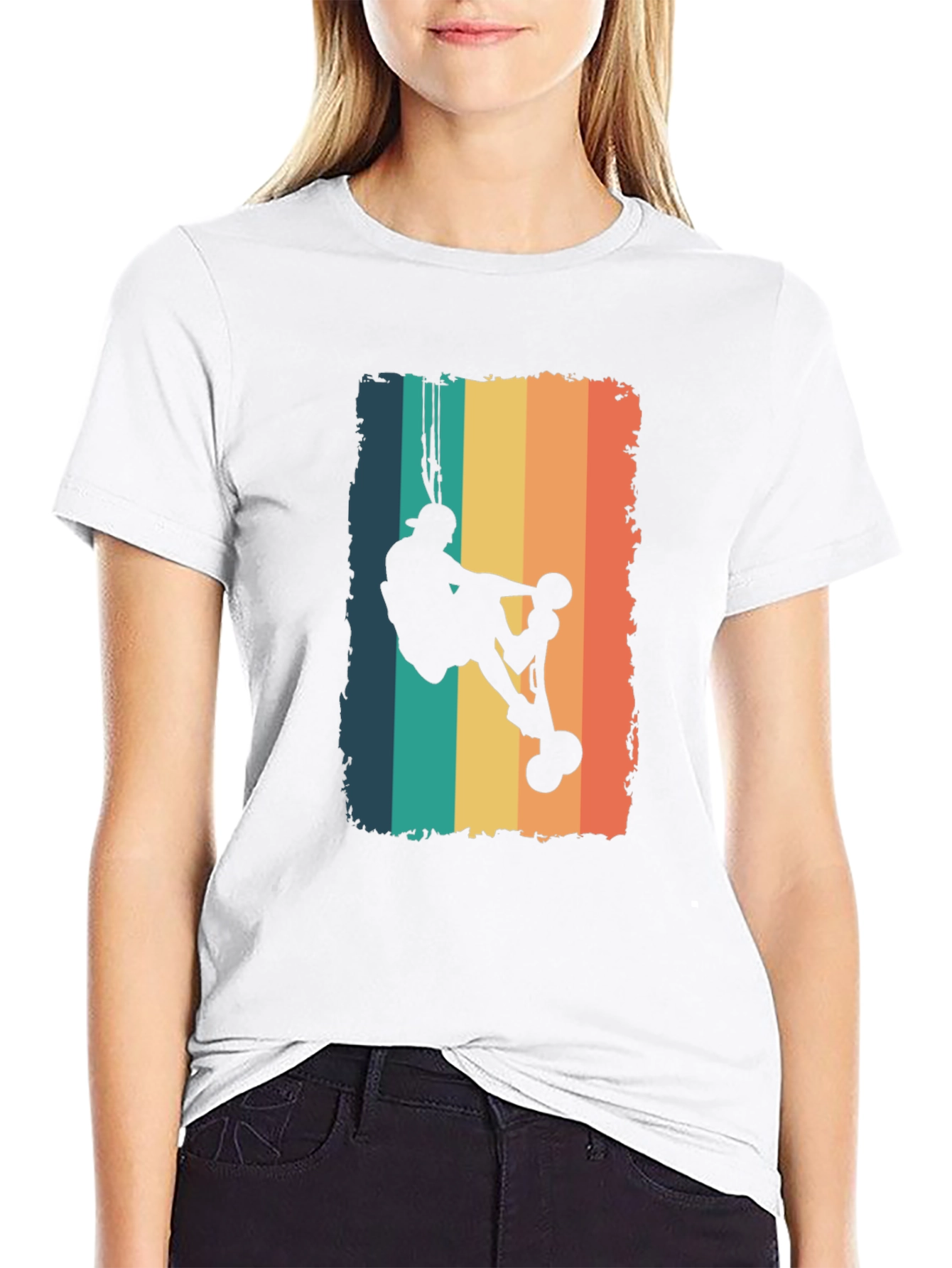 Retro Rock Climber Graphic T-Shirt