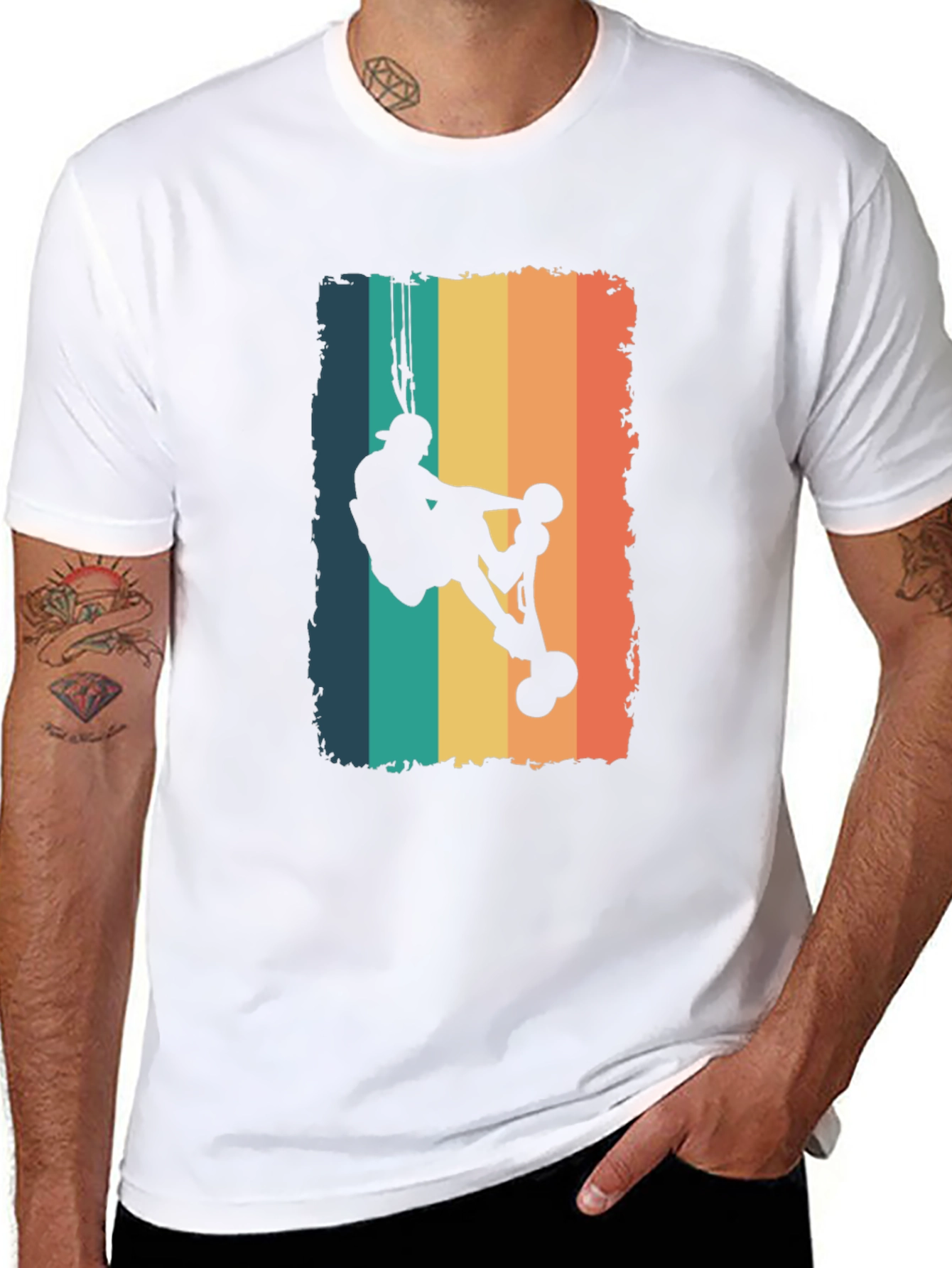 Retro Rock Climber Graphic T-Shirt