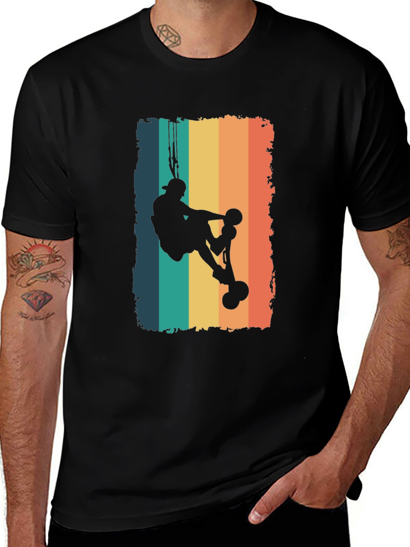 Retro Rock Climber Graphic T-Shirt