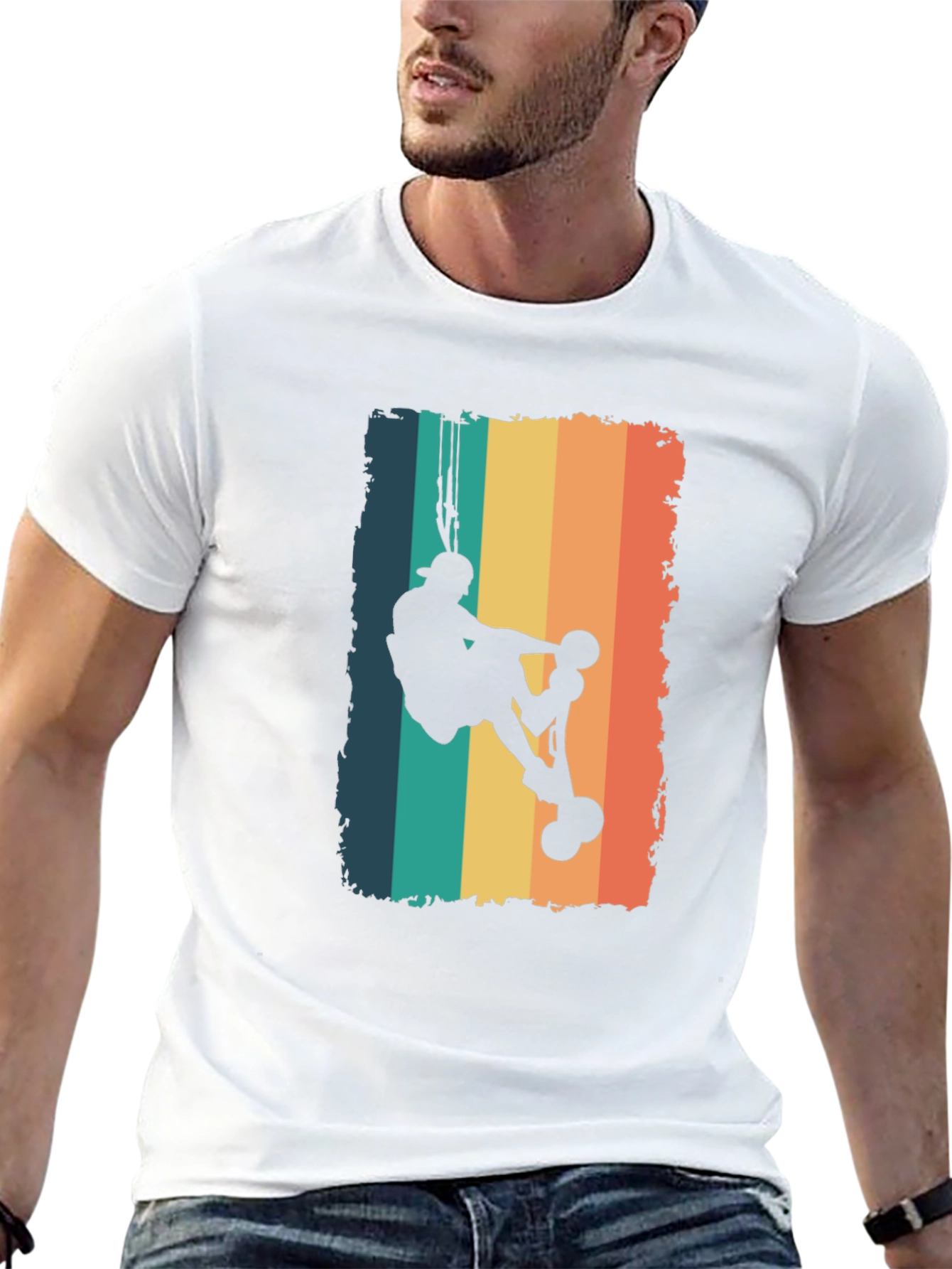 Retro Rock Climber Graphic T-Shirt