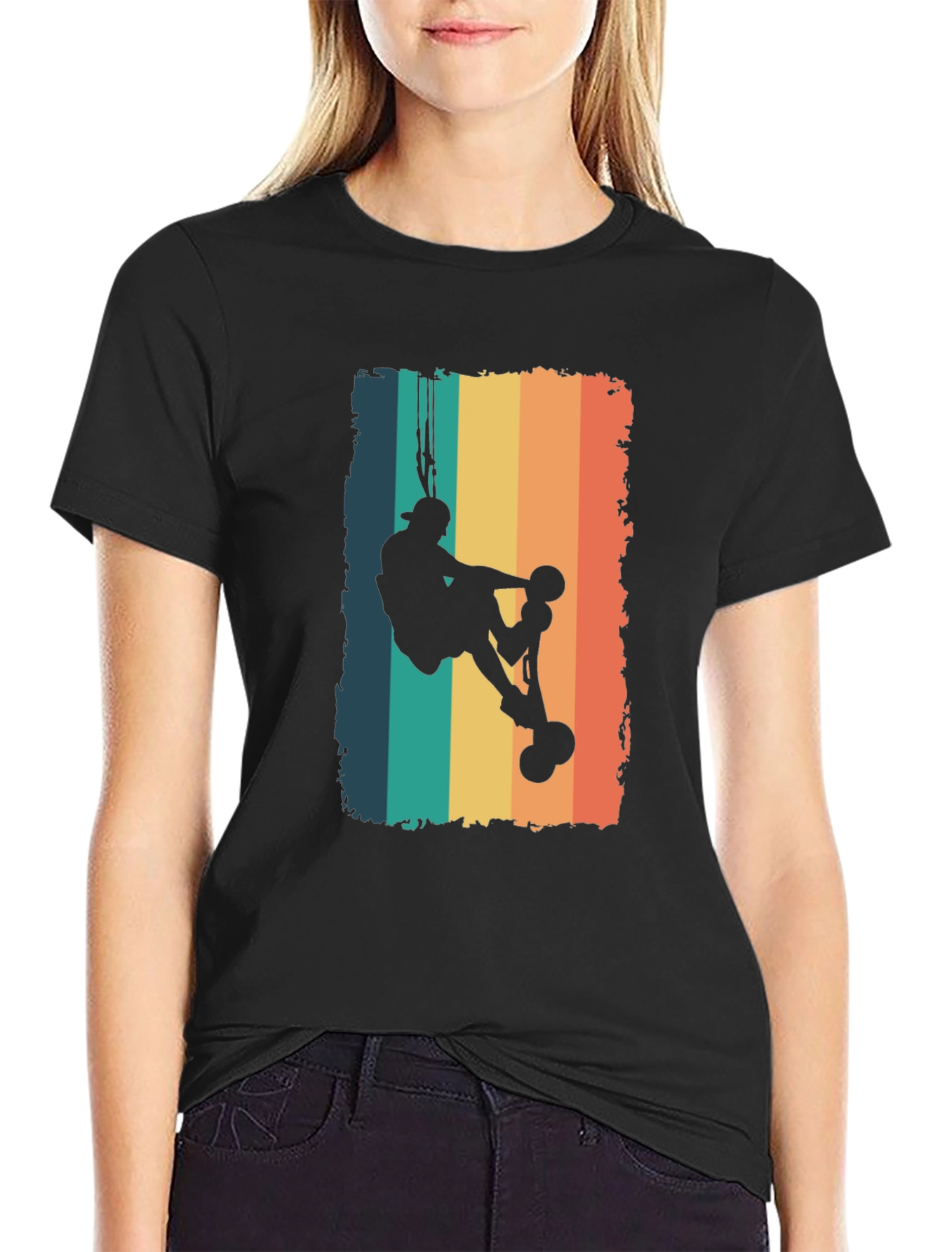Retro Rock Climber Graphic T-Shirt