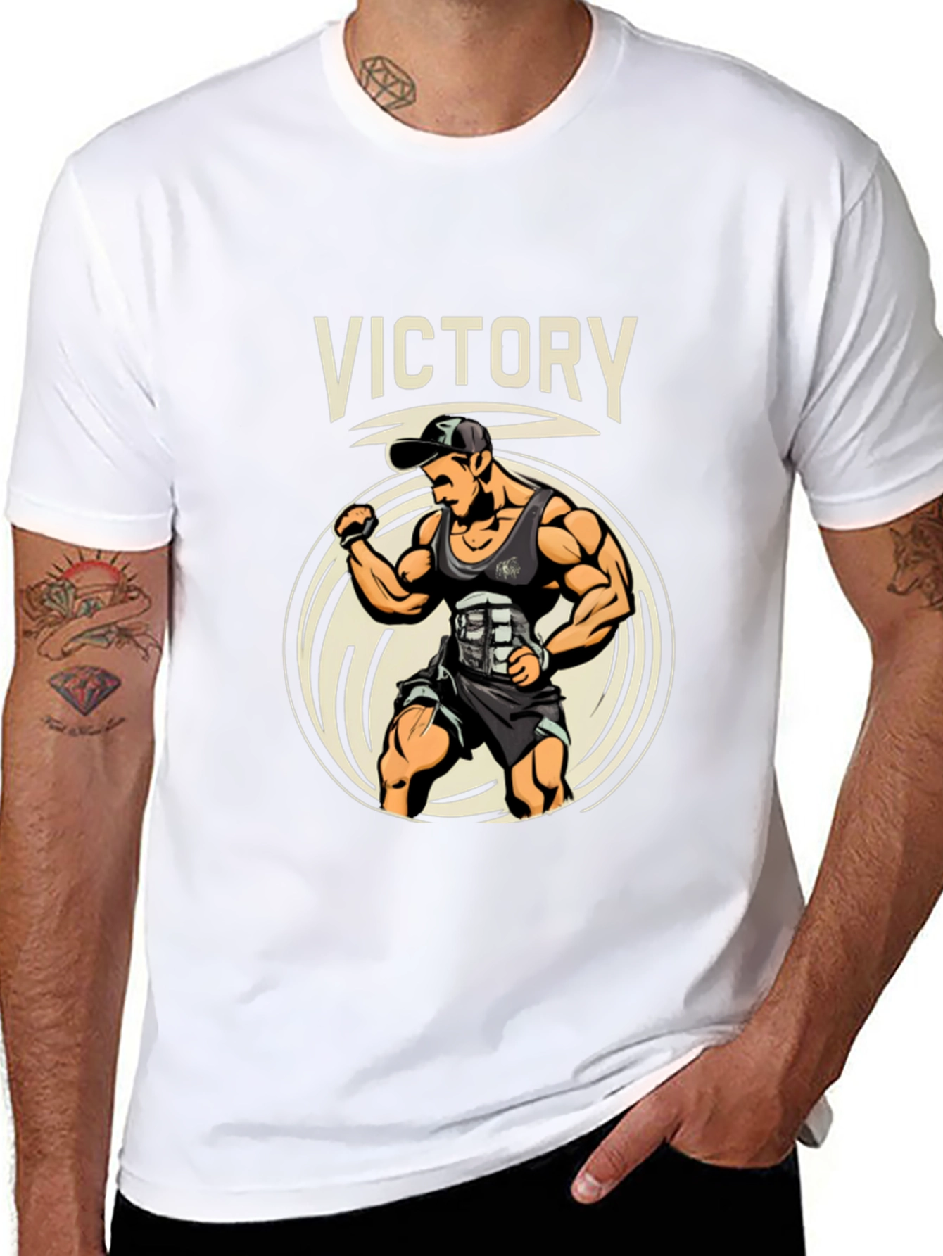 Victory Fitness Graphic Tee - Gym Motivation Shirt