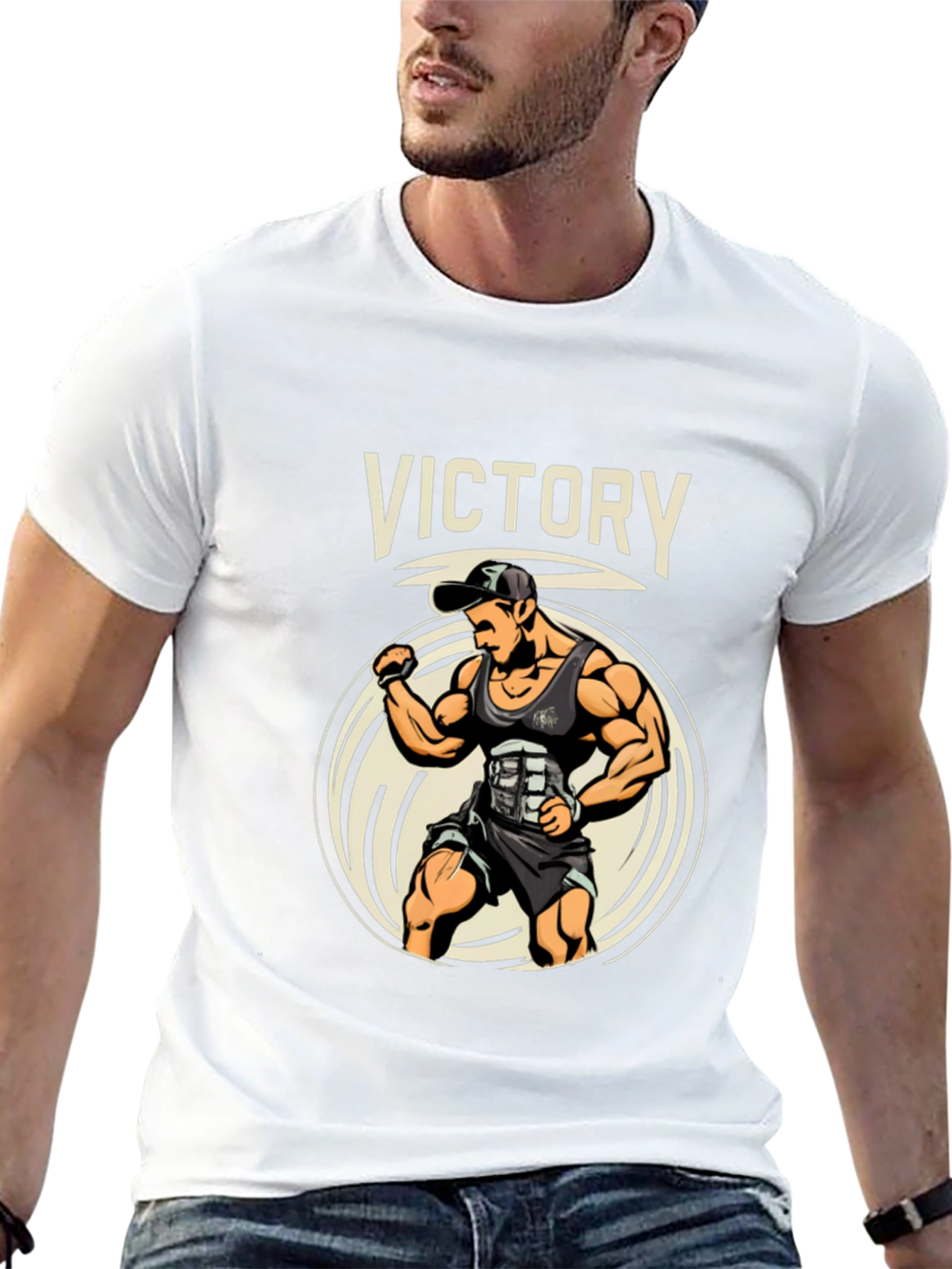 Victory Fitness Graphic Tee - Gym Motivation Shirt