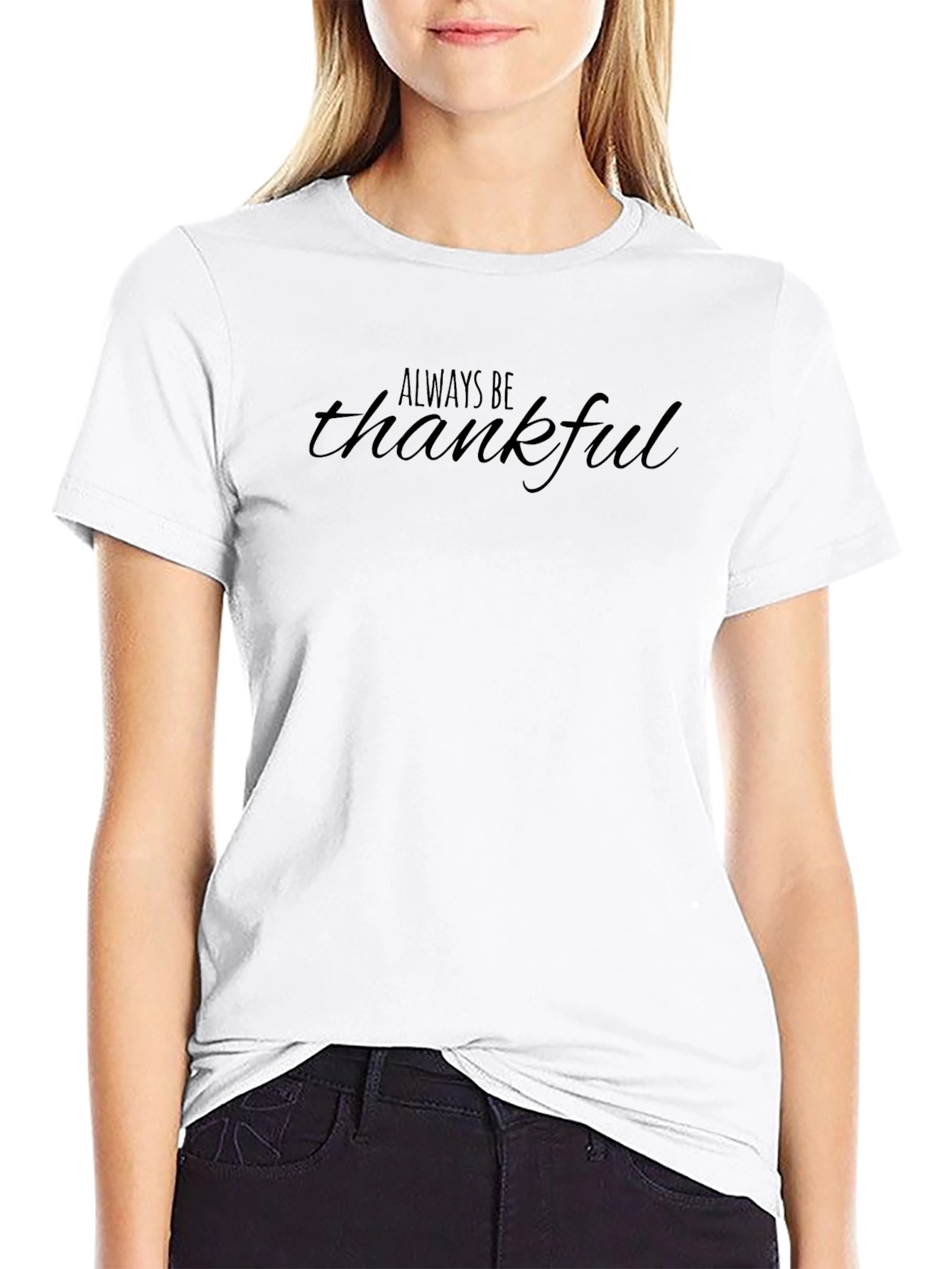 Always Be Thankful Black T-Shirt
