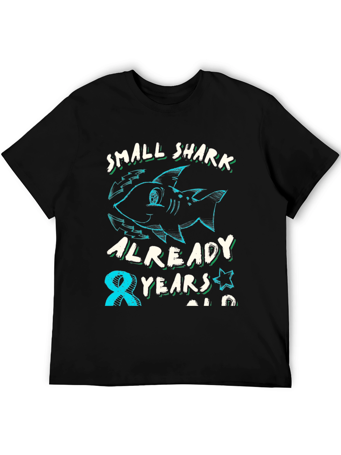 Small Shark 8th Birthday T-Shirt