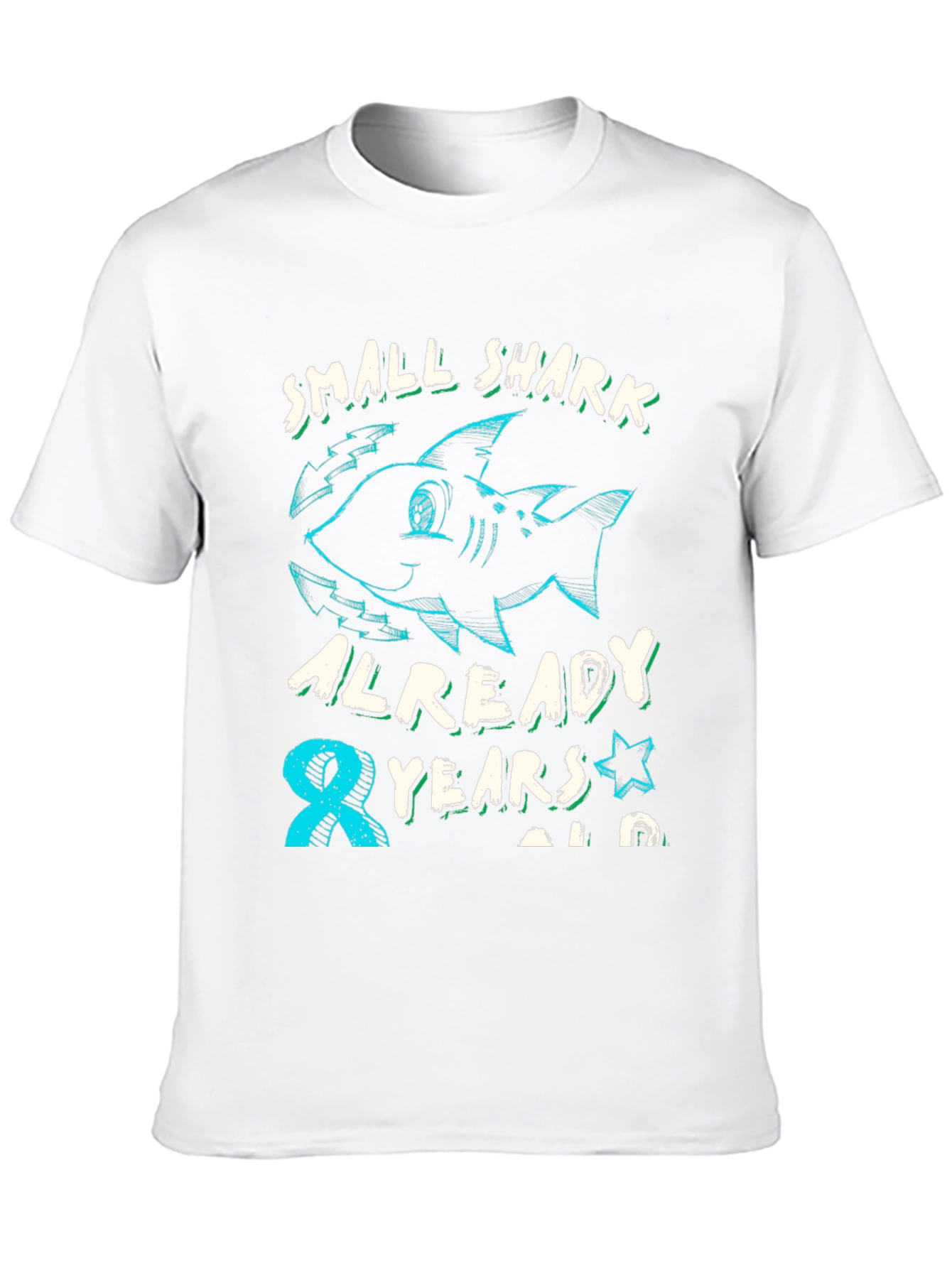 Small Shark 8th Birthday T-Shirt