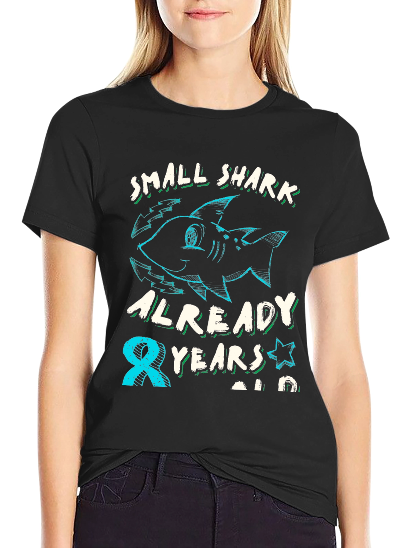 Small Shark 8th Birthday T-Shirt
