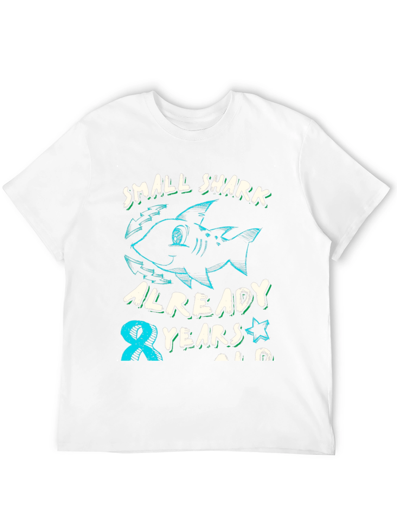 Small Shark 8th Birthday T-Shirt