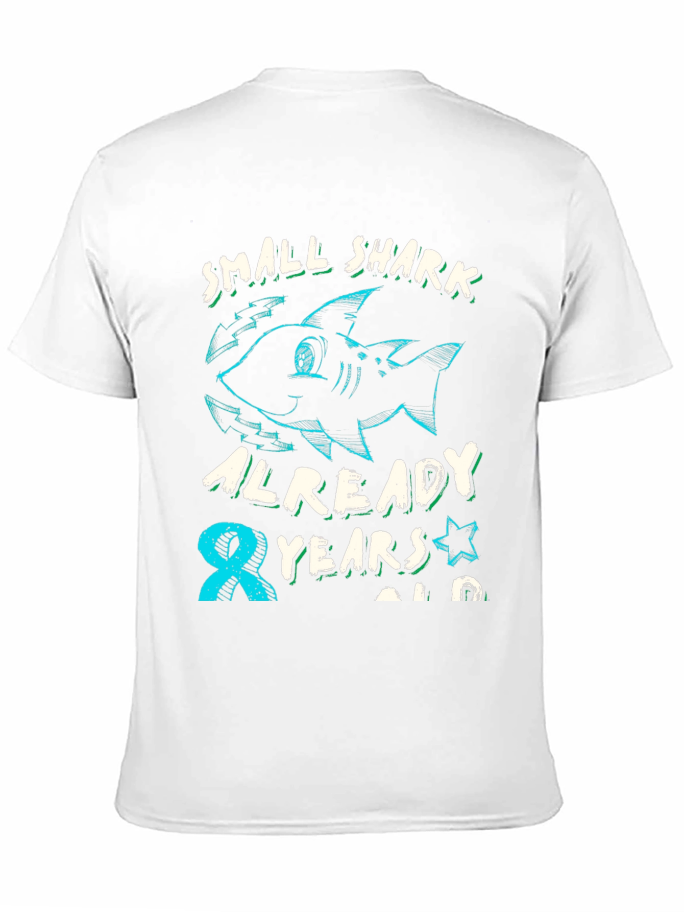 Small Shark 8th Birthday T-Shirt