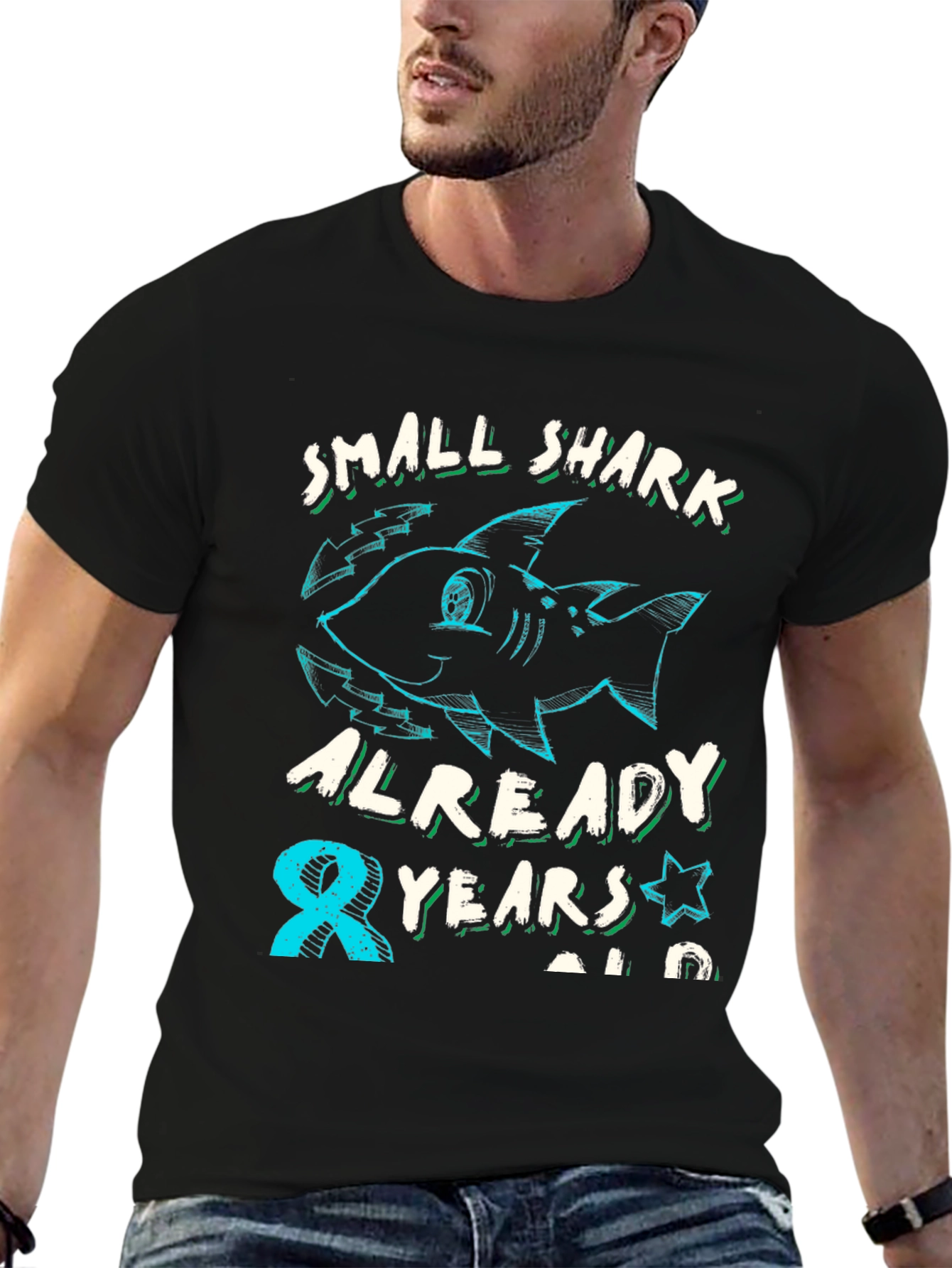 Small Shark 8th Birthday T-Shirt