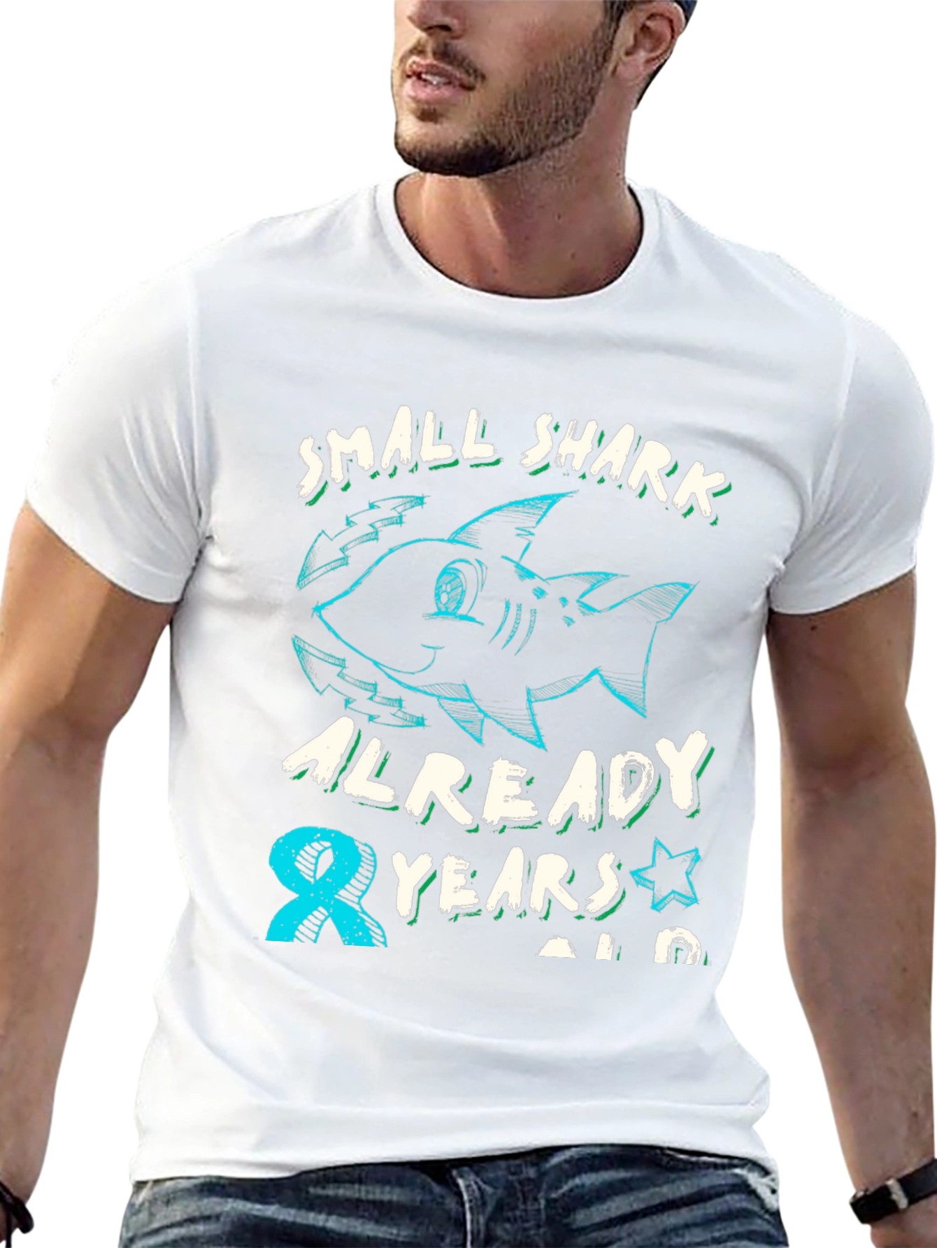 Small Shark 8th Birthday T-Shirt