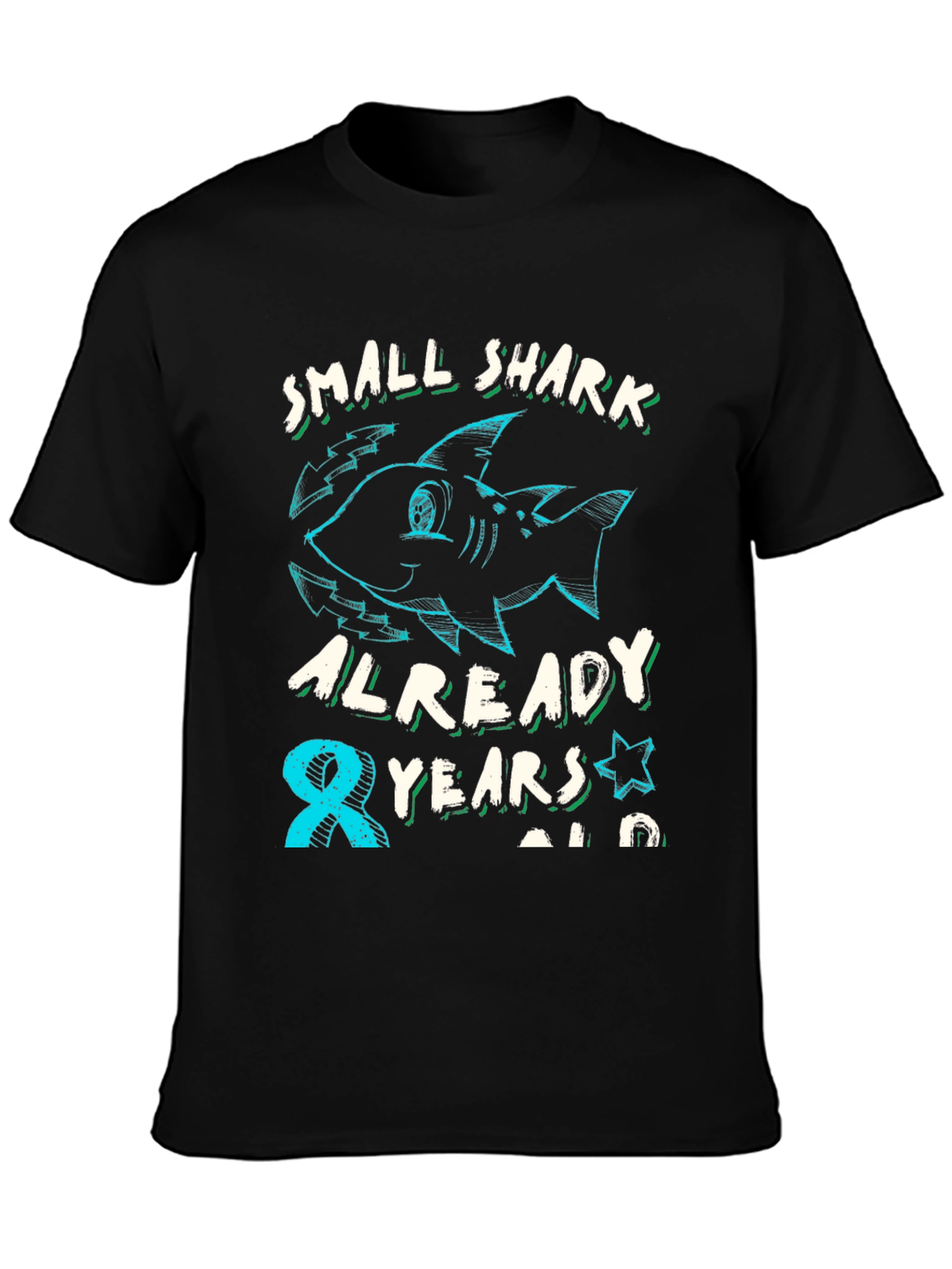 Small Shark 8th Birthday T-Shirt